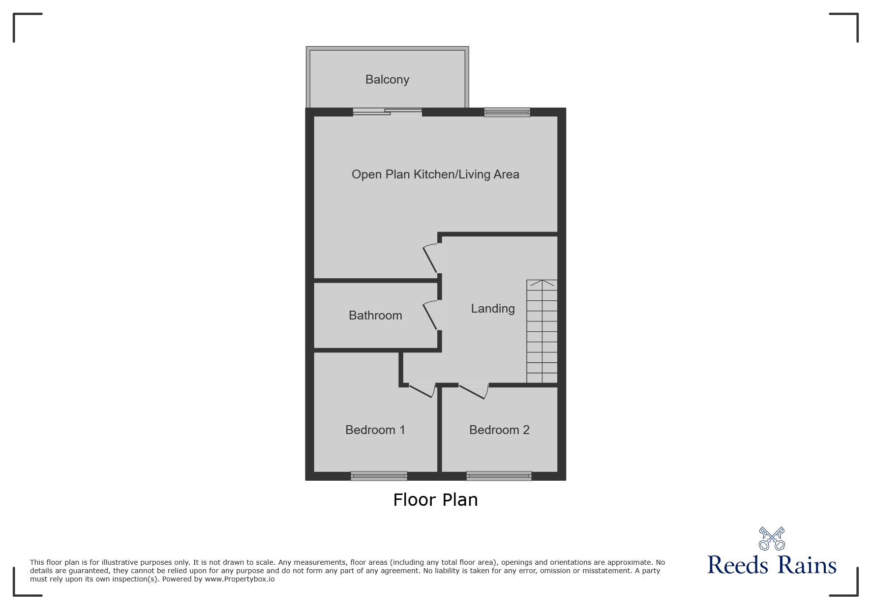 Floorplan of 2 bedroom  Flat to rent, Marsland Road, Sale, Greater Manchester, M33
