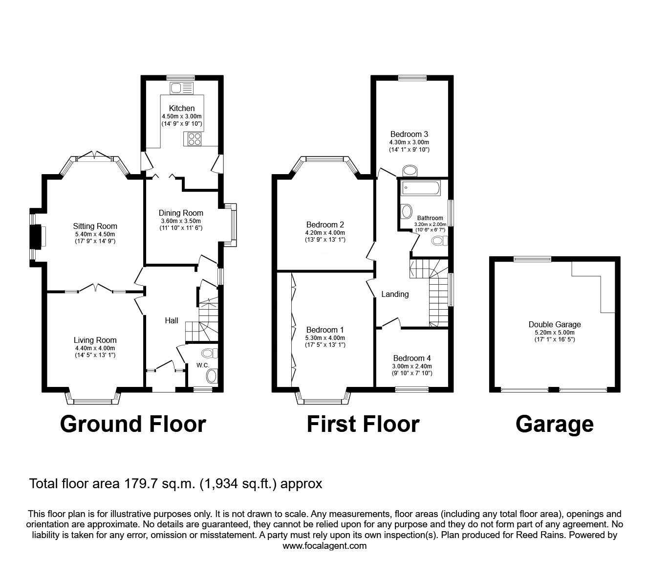 Floorplan of 4 bedroom Detached House for sale, Washway Road, Sale, Greater Manchester, M33
