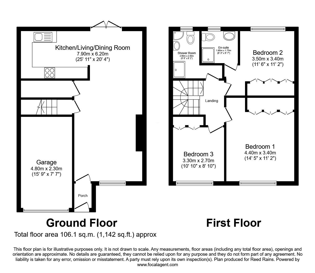Floorplan of 3 bedroom Semi Detached House for sale, Pimmcroft Way, Sale, Greater Manchester, M33