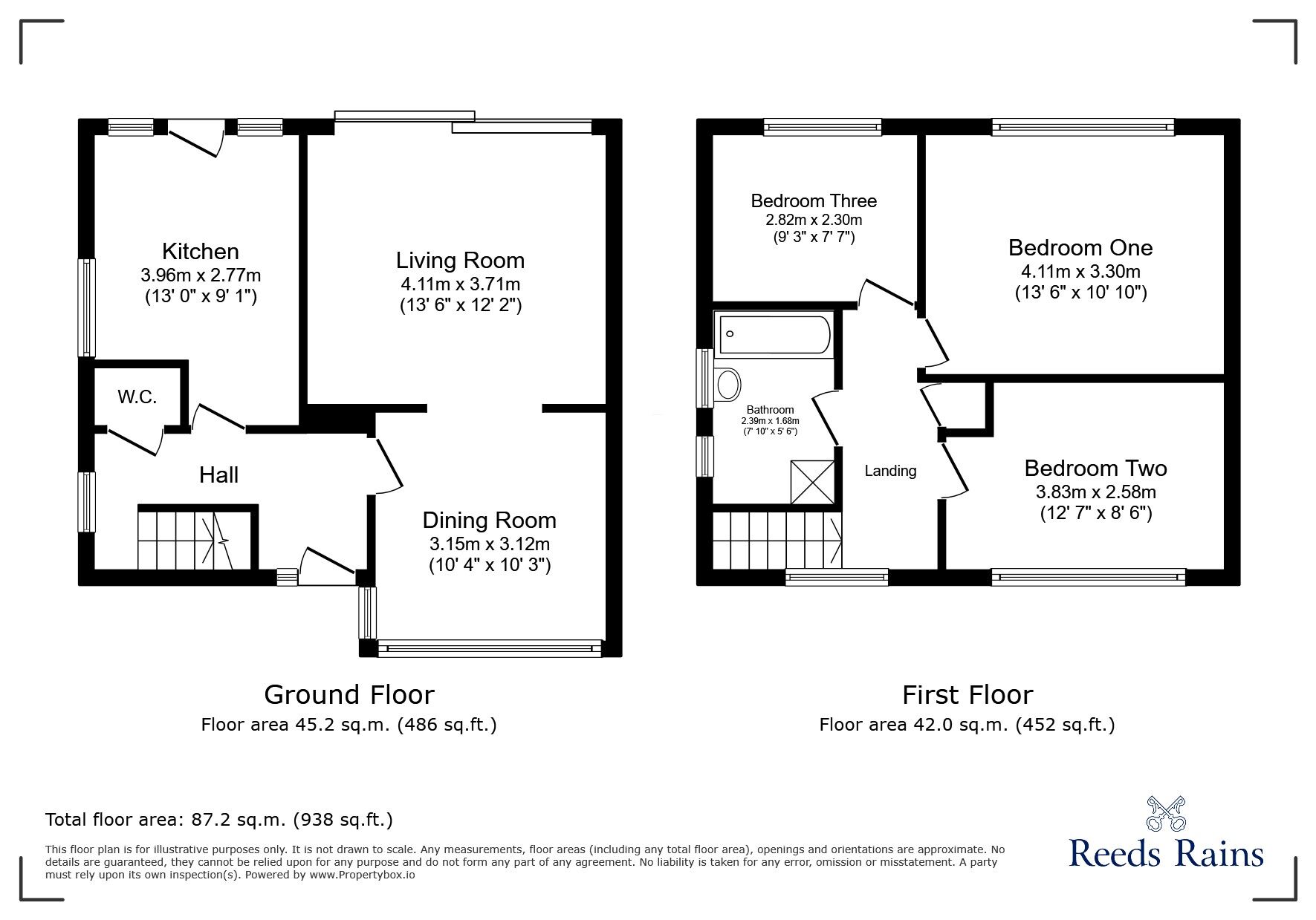 Floorplan of 3 bedroom Semi Detached House for sale, Welbury Road, Manchester, Greater Manchester, M23
