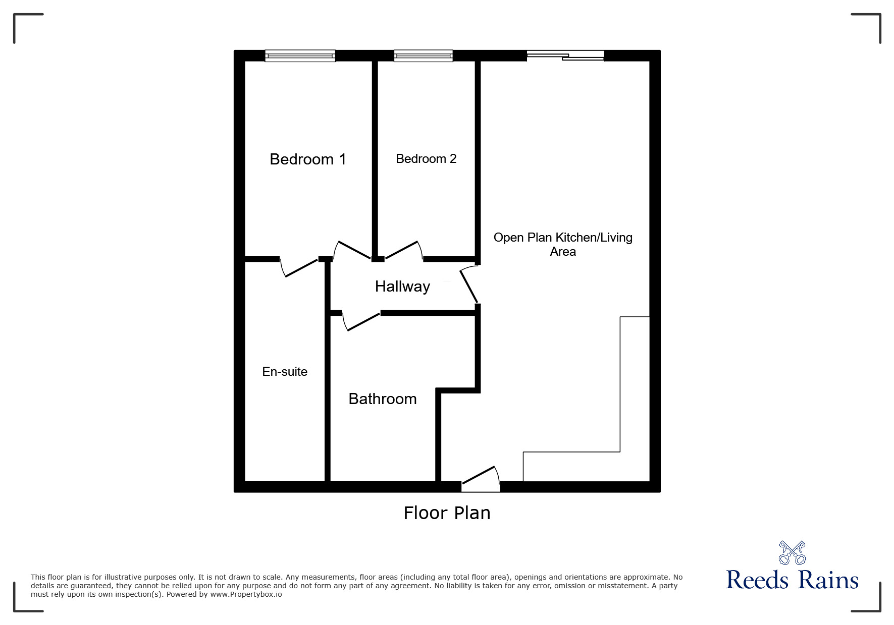 Floorplan of 2 bedroom  Flat to rent, Romana Square, Altrincham, Greater Manchester, WA14