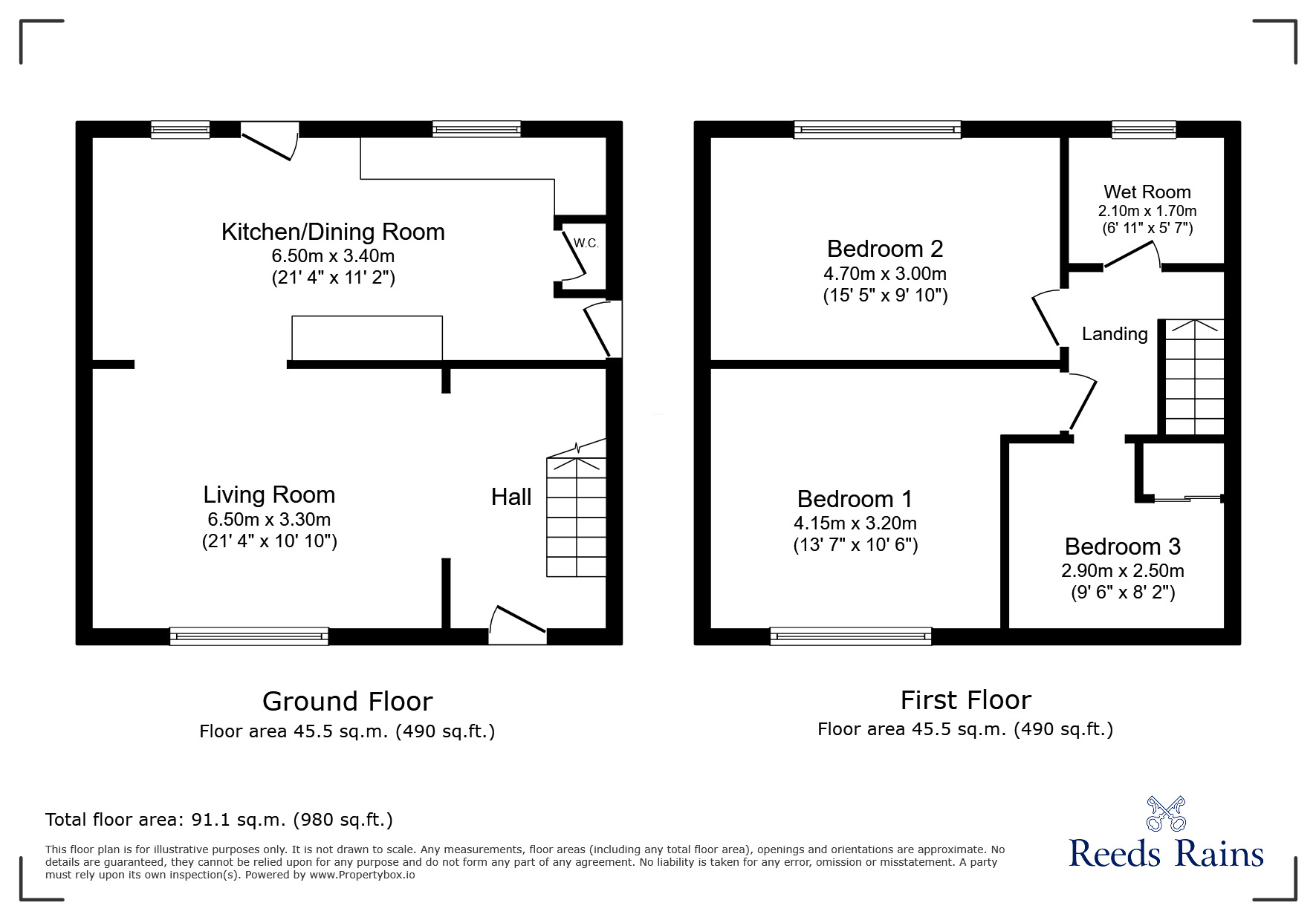 Floorplan of 3 bedroom Semi Detached House for sale, Fouracres Road, Manchester, Greater Manchester, M23