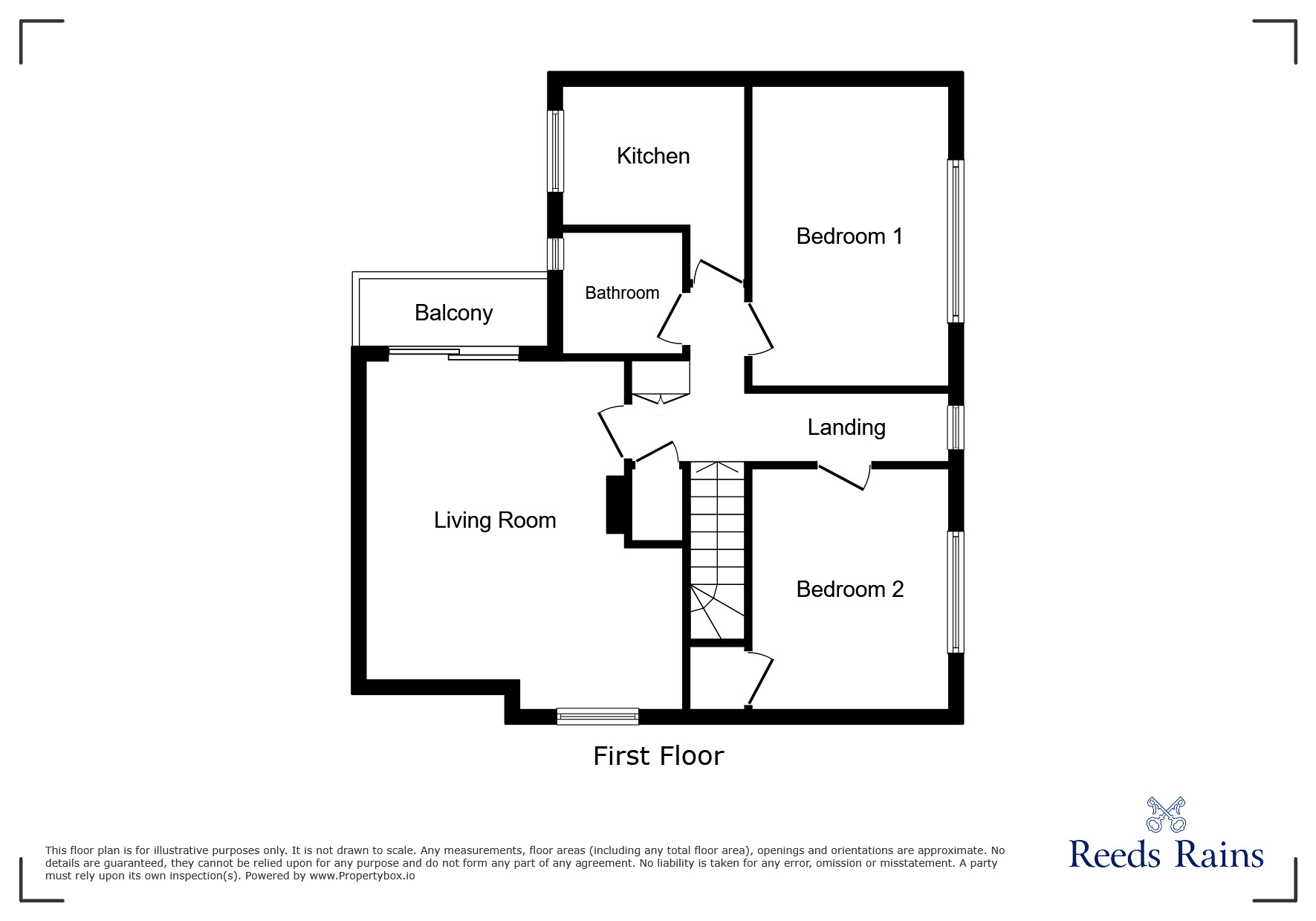 Floorplan of 2 bedroom Flat for sale, Carrswood Road, Manchester, Greater Manchester, M23