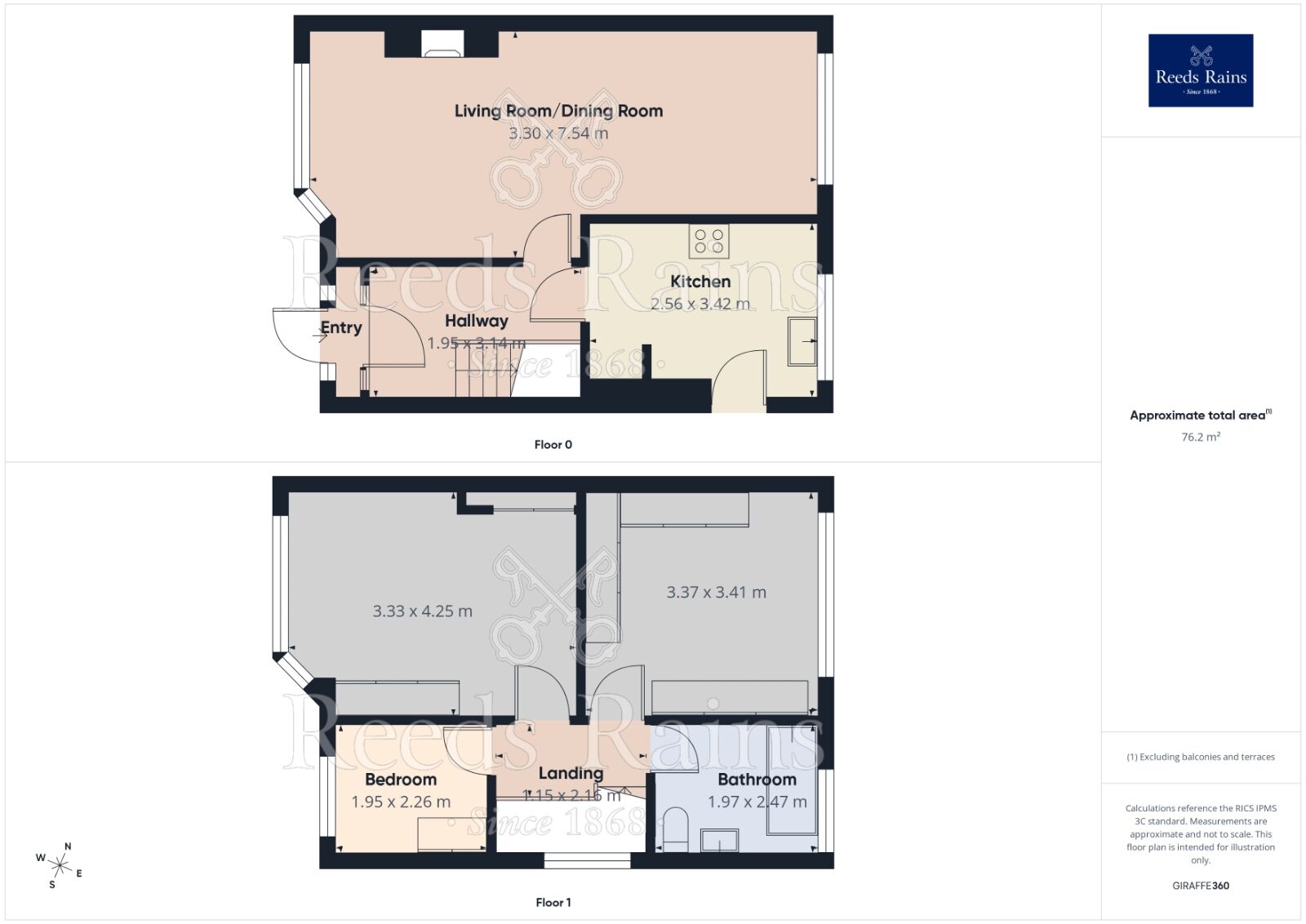 Floorplan of 3 bedroom Semi Detached House for sale, Manor Avenue, Sale, Greater Manchester, M33