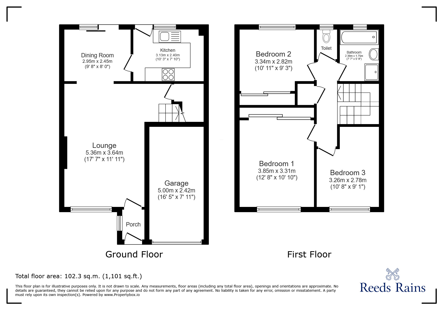 Floorplan of 3 bedroom Semi Detached House for sale, Pimmcroft Way, Sale, Greater Manchester, M33
