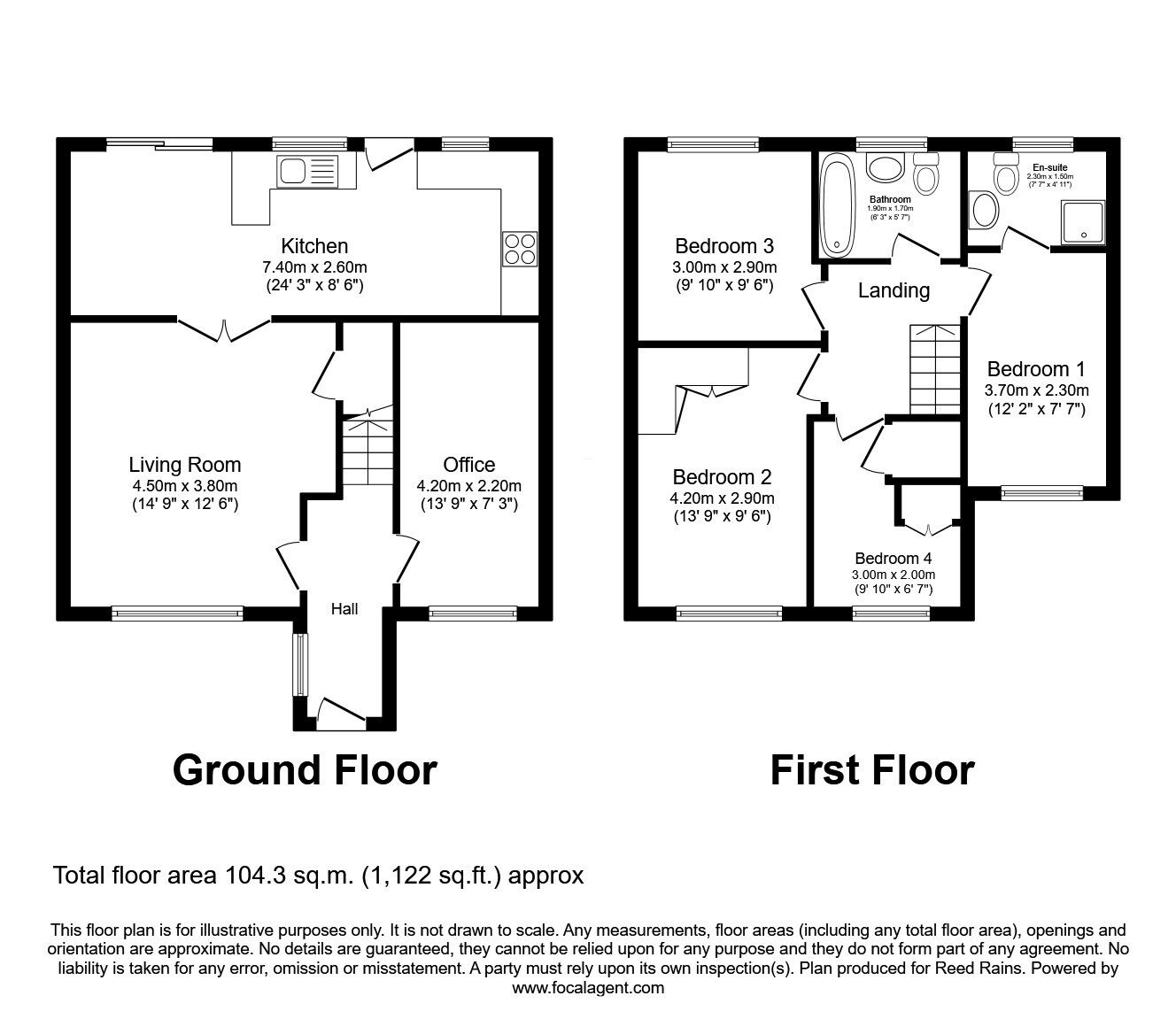 Floorplan of 4 bedroom Semi Detached House for sale, Firtree Avenue, Sale, Greater Manchester, M33