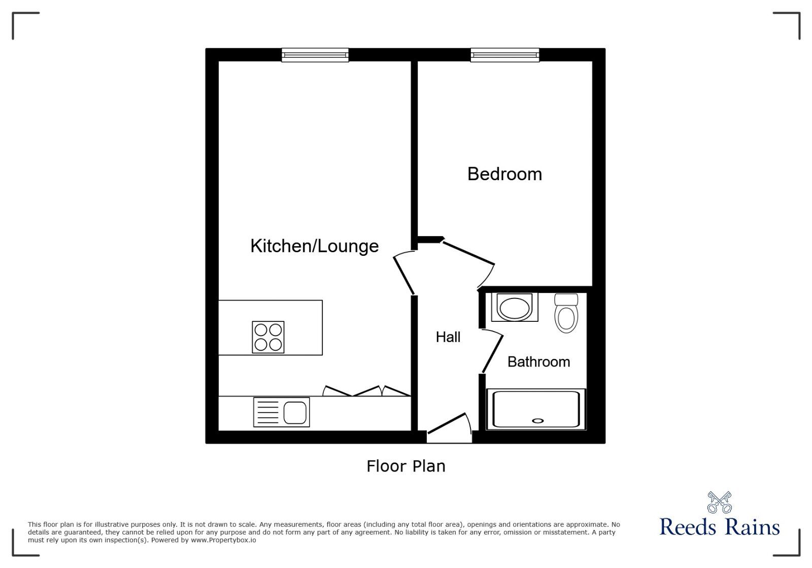 Floorplan of 1 bedroom Flat for sale, King Street, Stretford, Greater Manchester, M32