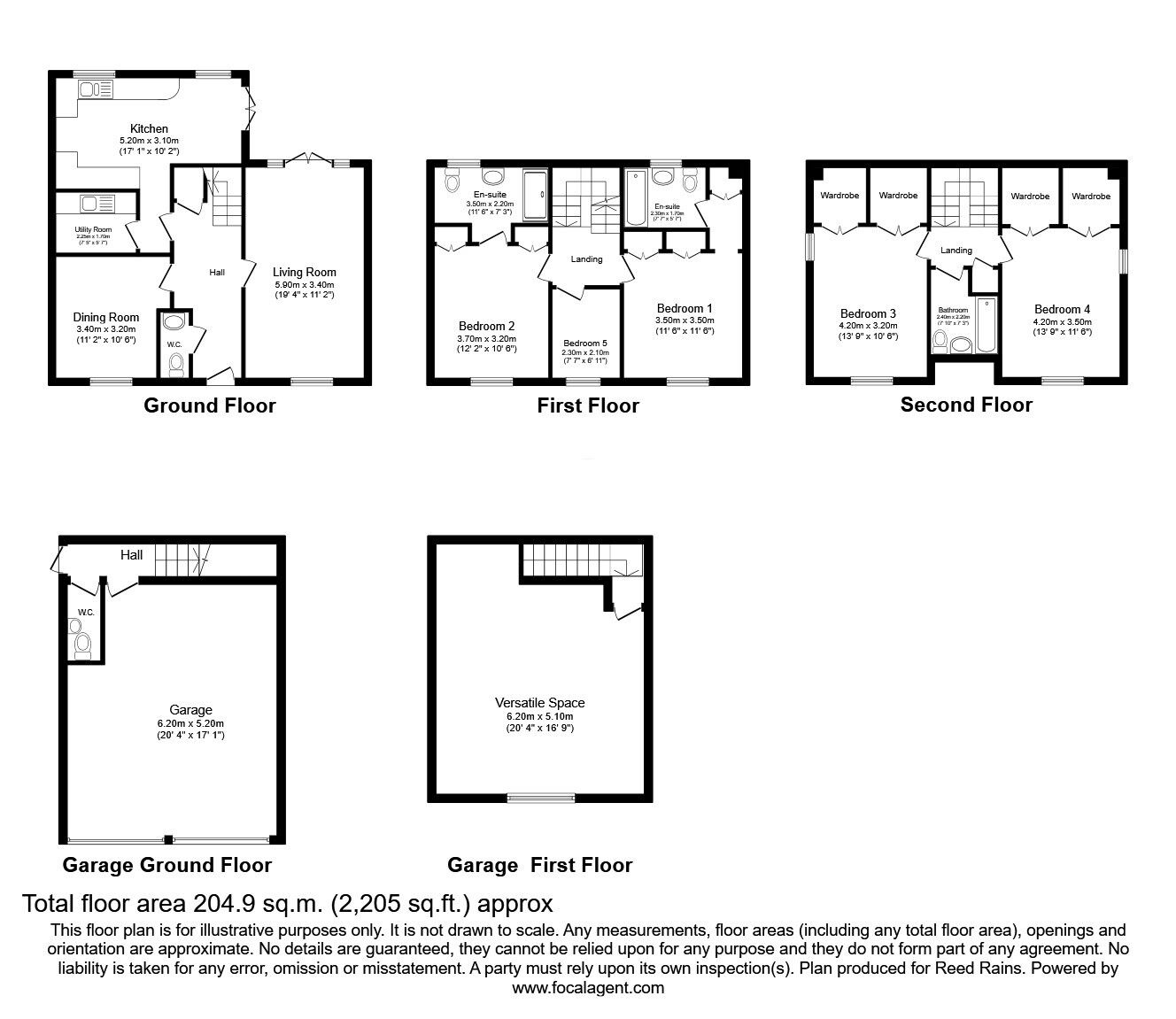 Floorplan of 5 bedroom Detached House for sale, Maryport Drive, Timperley, Greater Manchester, WA15