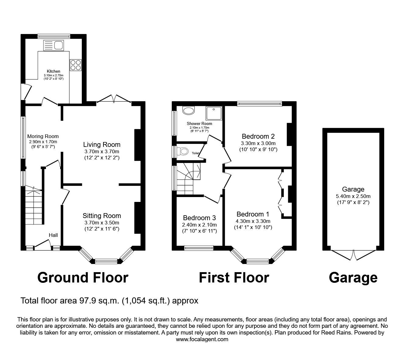 Floorplan of 3 bedroom Semi Detached House for sale, Upton Drive, Timperley, Greater Manchester, WA14