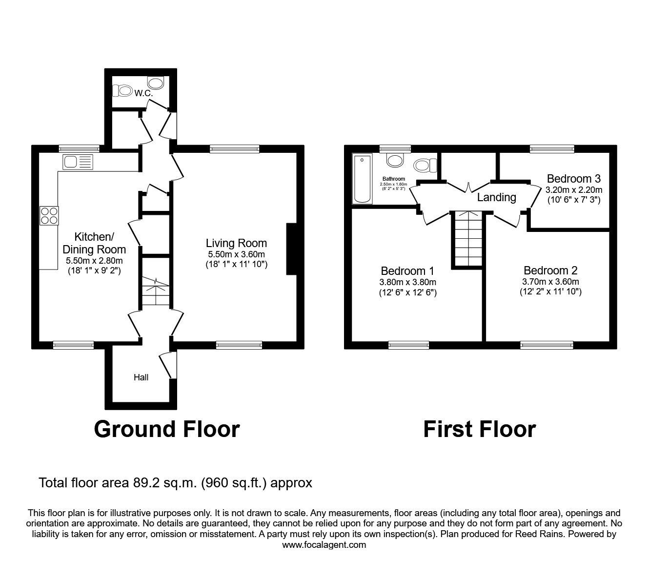 Floorplan of 3 bedroom Semi Detached House for sale, Chepstow Avenue, Sale, Greater Manchester, M33