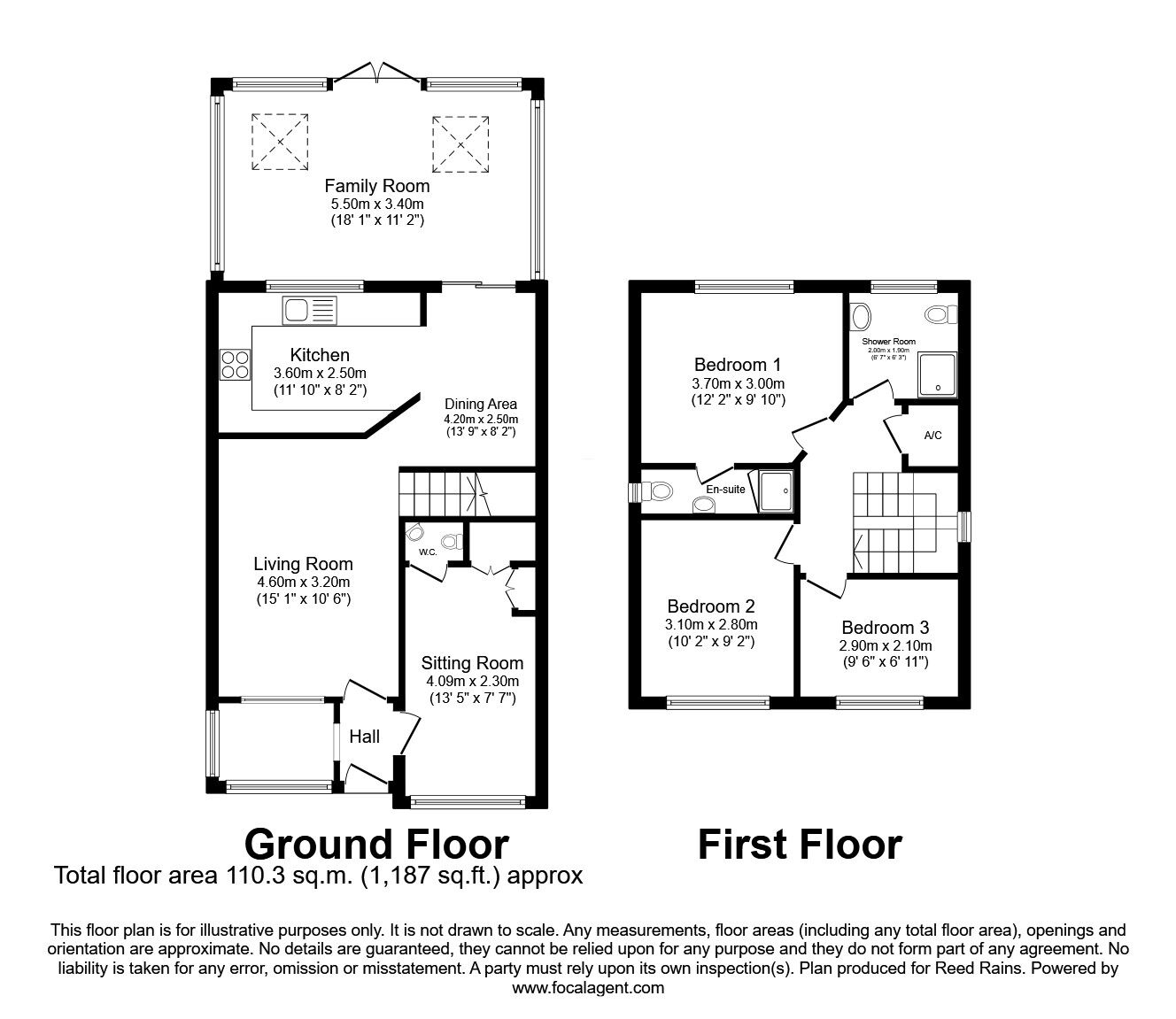 Floorplan of 3 bedroom Detached House for sale, Blyth Close, Timperley, Greater Manchester, WA15
