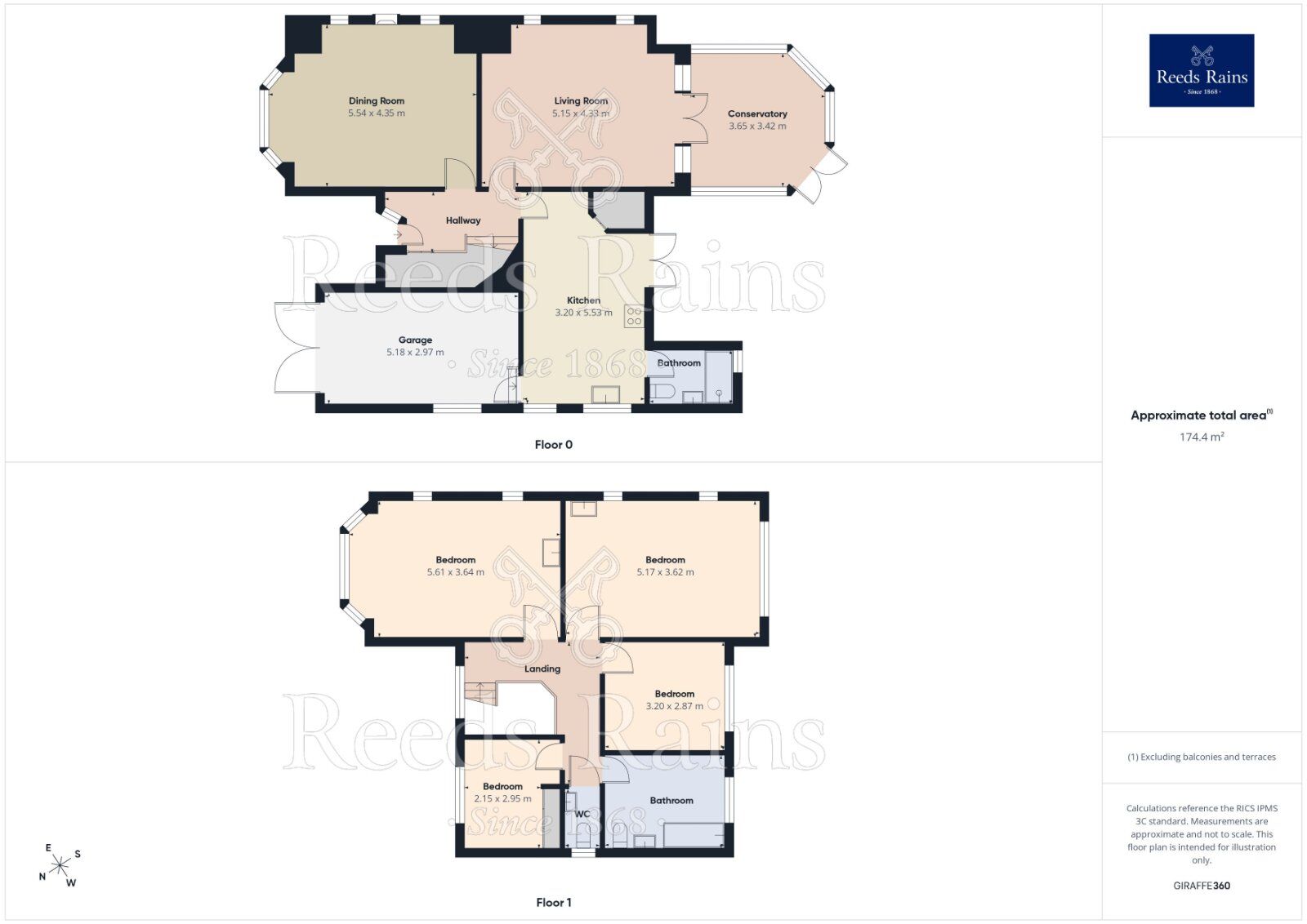 Floorplan of 4 bedroom Detached House for sale, Raglan Road, Sale, Greater Manchester, M33