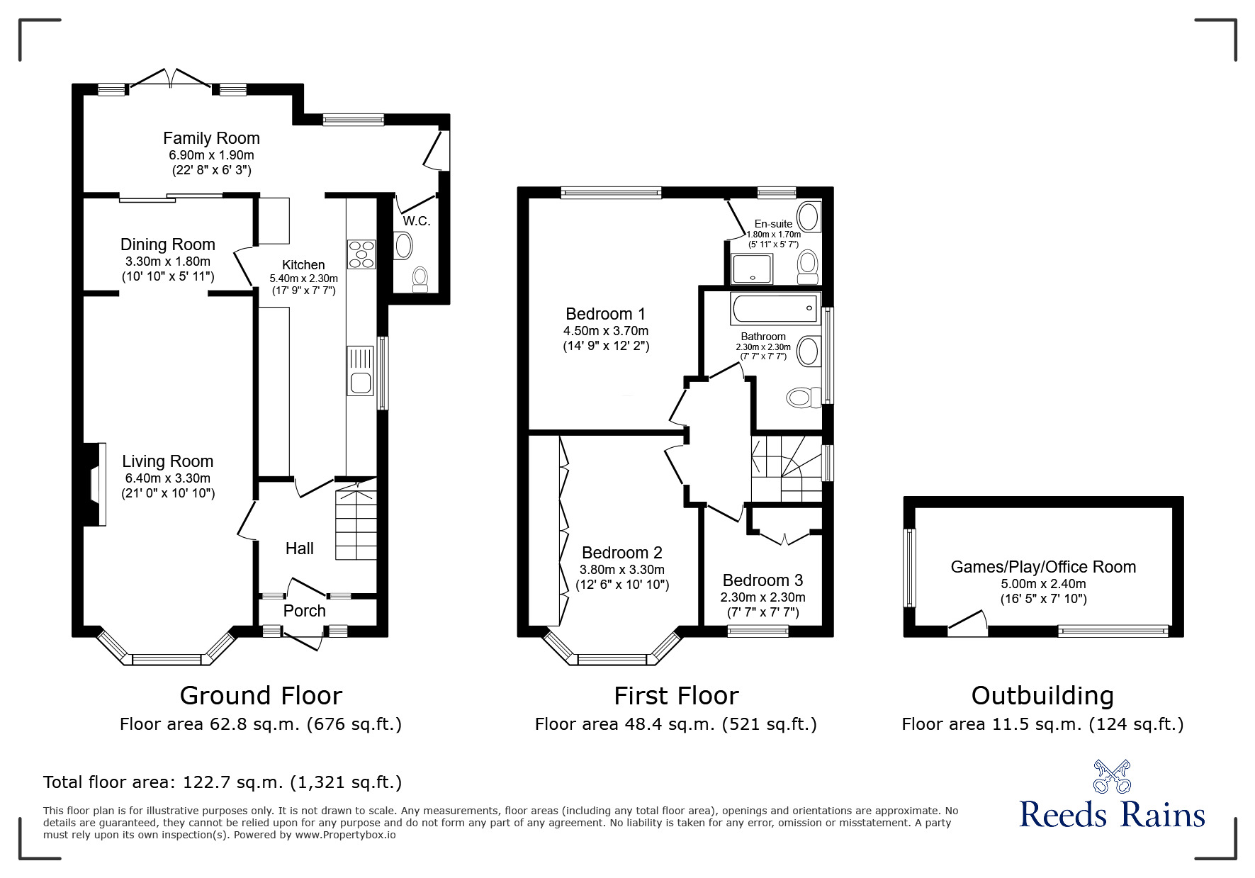 Floorplan of 3 bedroom Semi Detached House for sale, Radlet Drive, Timperley, Greater Manchester, WA15