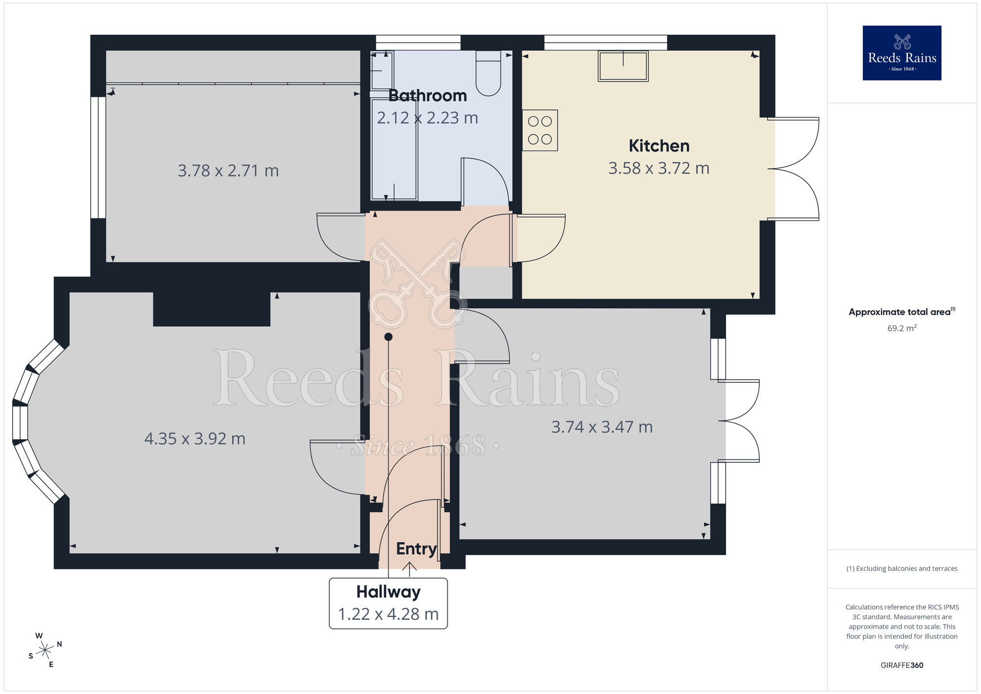 Floorplan of 2 bedroom Detached Bungalow for sale, Dorrington Road, Sale, Greater Manchester, M33