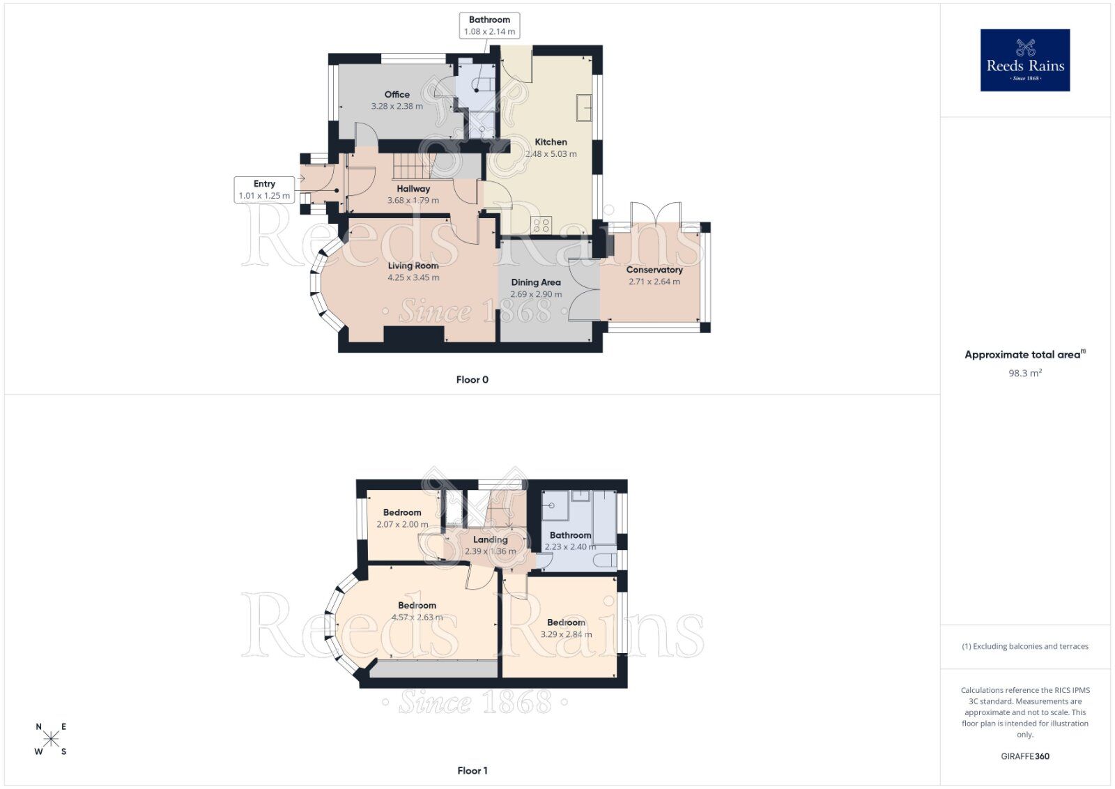 Floorplan of 3 bedroom Semi Detached House for sale, Raven Road, Timperley, Greater Manchester, WA15