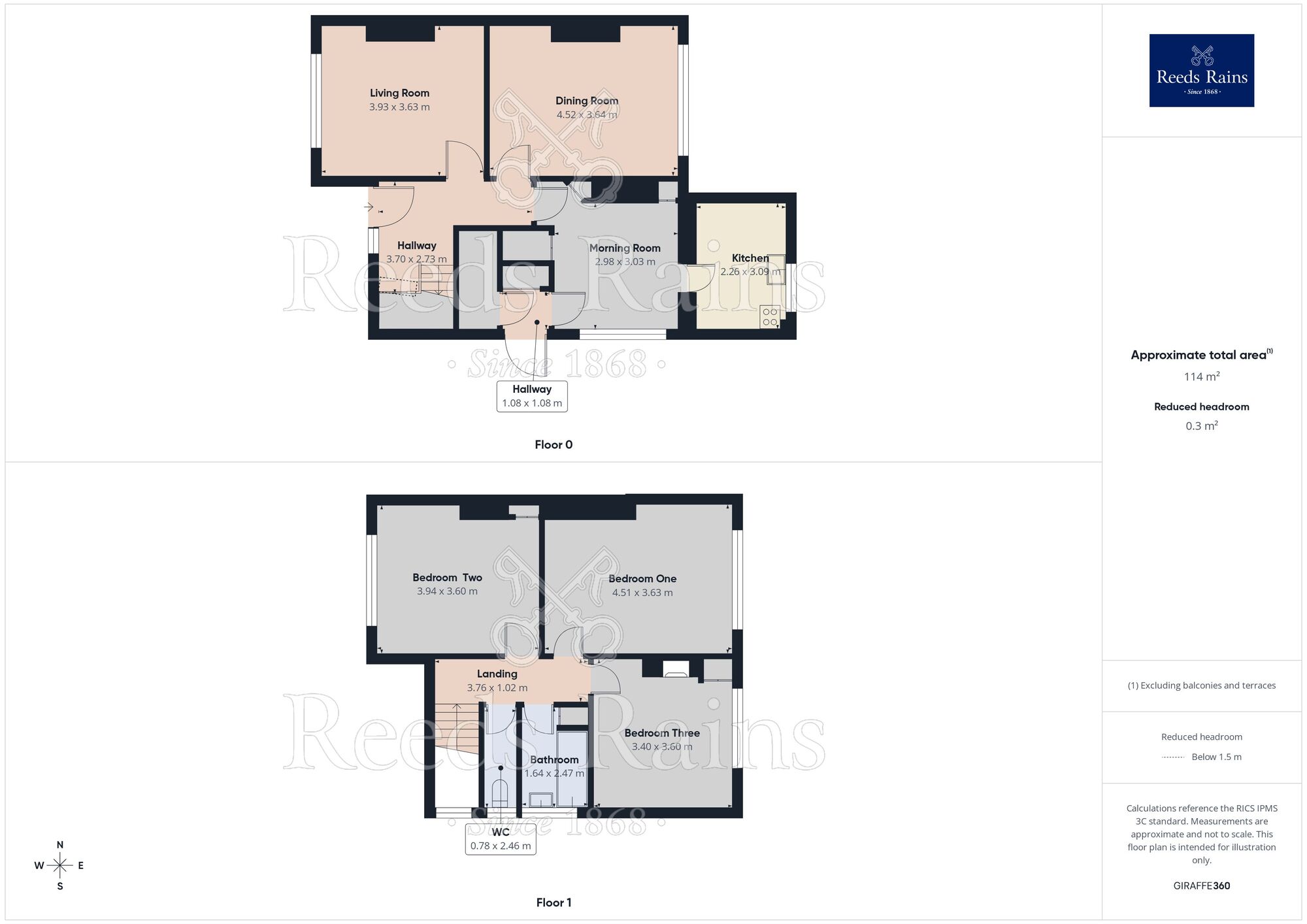 Floorplan of 3 bedroom Semi Detached House for sale, Auburn Road, Manchester, Greater Manchester, M16