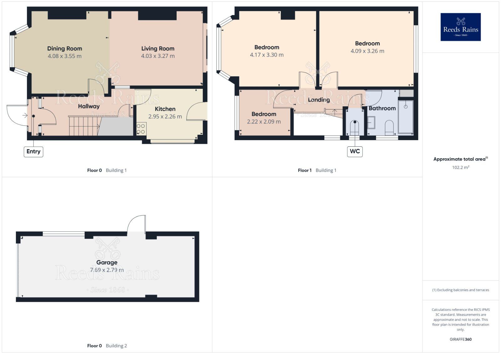 Floorplan of 3 bedroom Semi Detached House for sale, Braemar Drive, Sale, Greater Manchester, M33