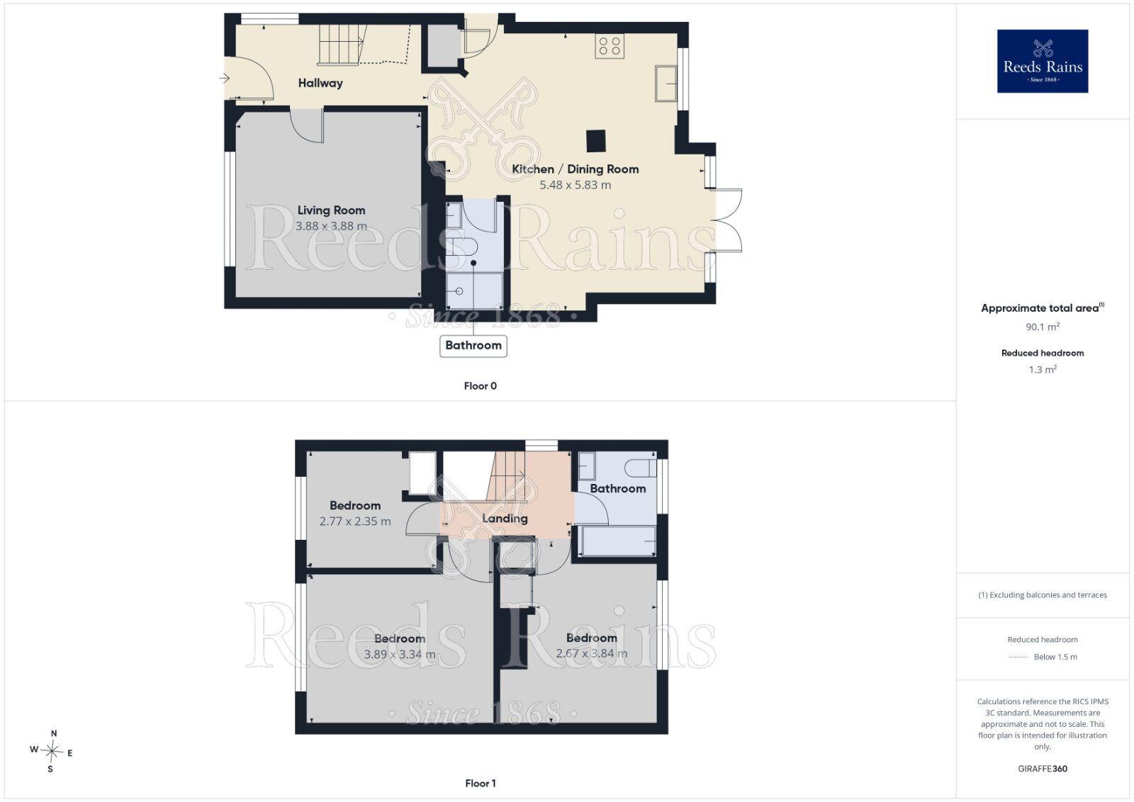 Floorplan of 3 bedroom Semi Detached House for sale, Brayton Avenue, Sale, Greater Manchester, M33