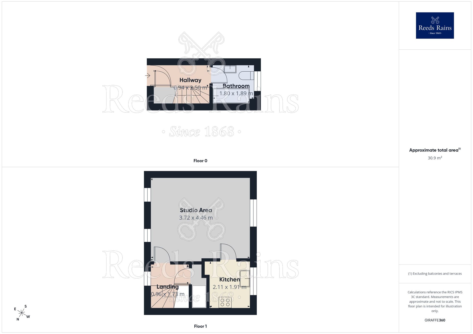 Floorplan of 1 bedroom Flat for sale, Hawkridge Drive, Manchester, Greater Manchester, M23