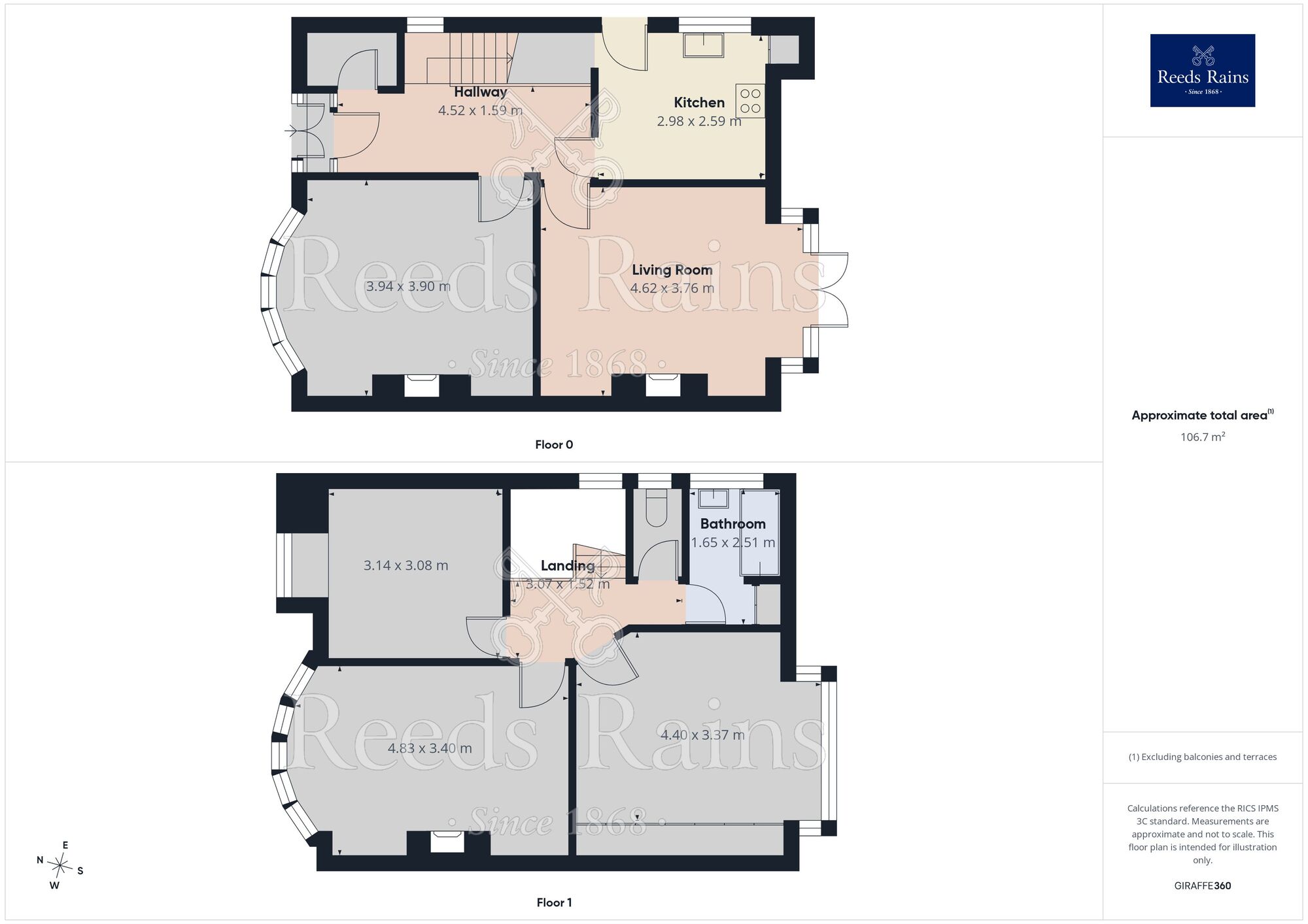 Floorplan of 3 bedroom Semi Detached House to rent, Stothard Road, Stretford, Greater Manchester, M32
