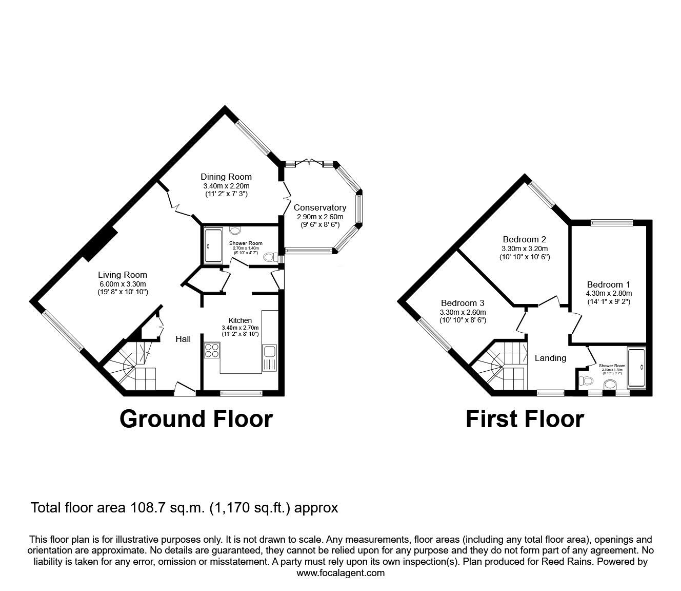 Floorplan of 3 bedroom End Terrace House for sale, Melsomby Road, Manchester, Greater Manchester, M23