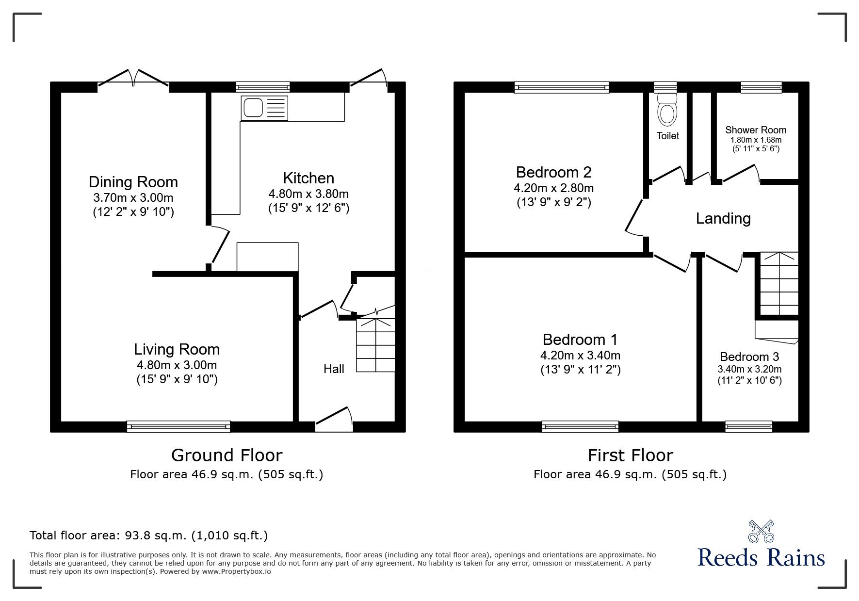 Floorplan of 3 bedroom Mid Terrace House for sale, Findon Road, Manchester, Greater Manchester, M23