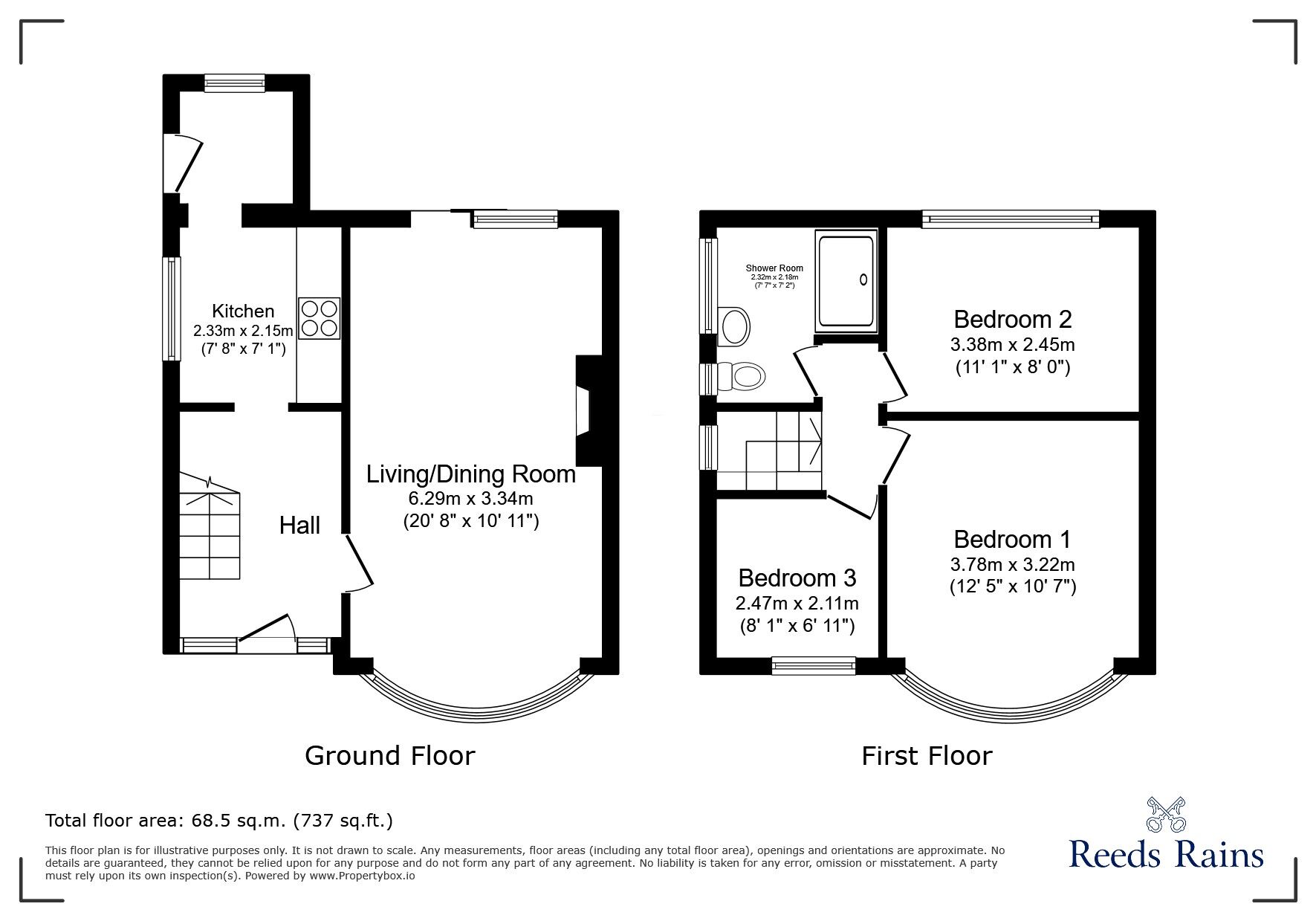 Floorplan of 3 bedroom Semi Detached House for sale, Lincoln Avenue, Stretford, Greater Manchester, M32