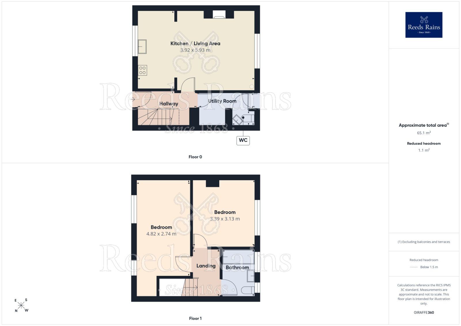 Floorplan of 2 bedroom Mid Terrace House for sale, Yattendon Avenue, Manchester, Greater Manchester, M23