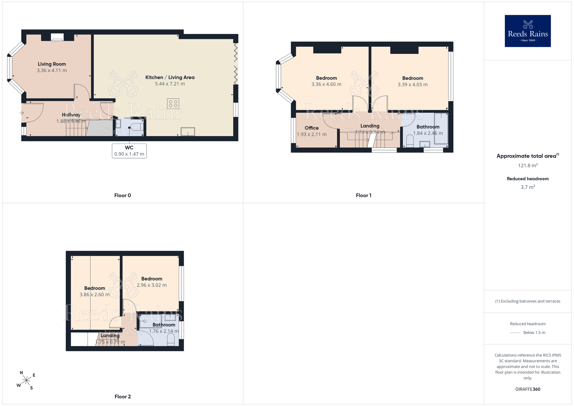Floorplan of 5 bedroom Semi Detached House to rent, Grosvenor Road, Sale, Greater Manchester, M33