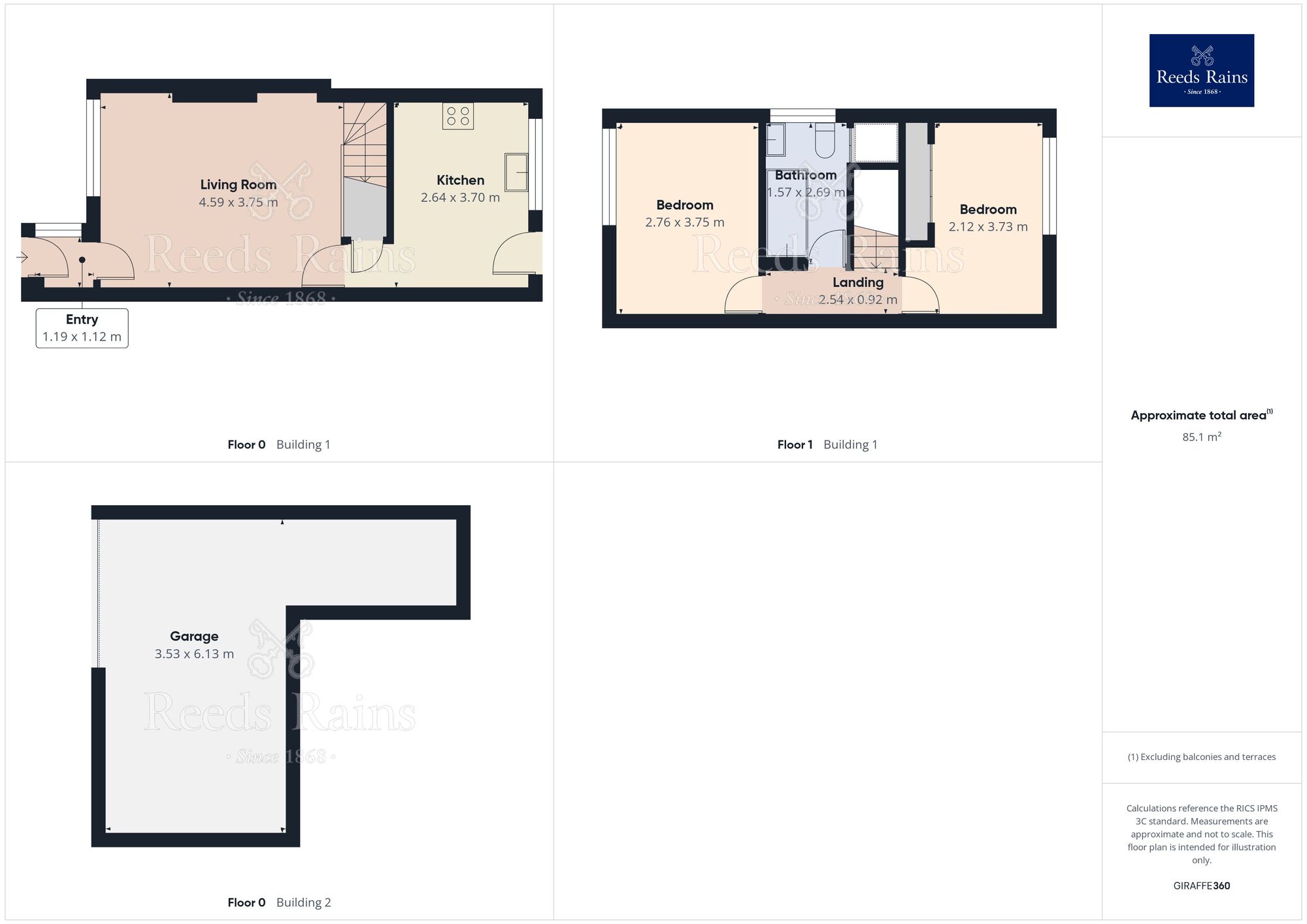 Floorplan of 2 bedroom Semi Detached House for sale, Bowness Road, Timperley, Greater Manchester, WA15
