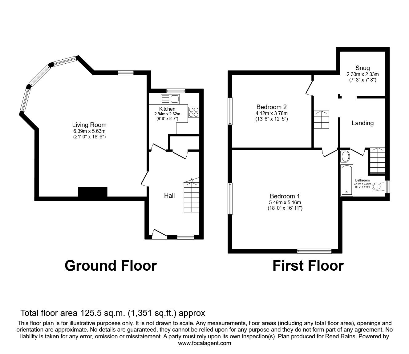 Floorplan of 2 bedroom  Flat for sale, Valley Road, Scarborough, YO11