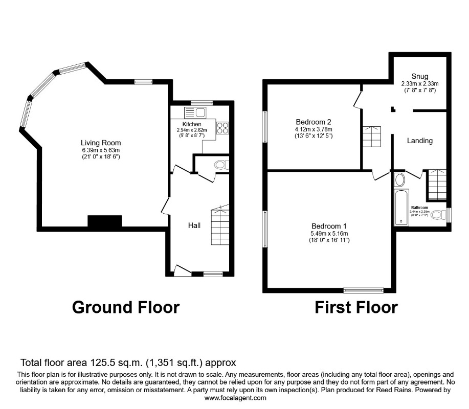 Floorplan of 2 bedroom Flat for sale, Valley Road, Scarborough, YO11