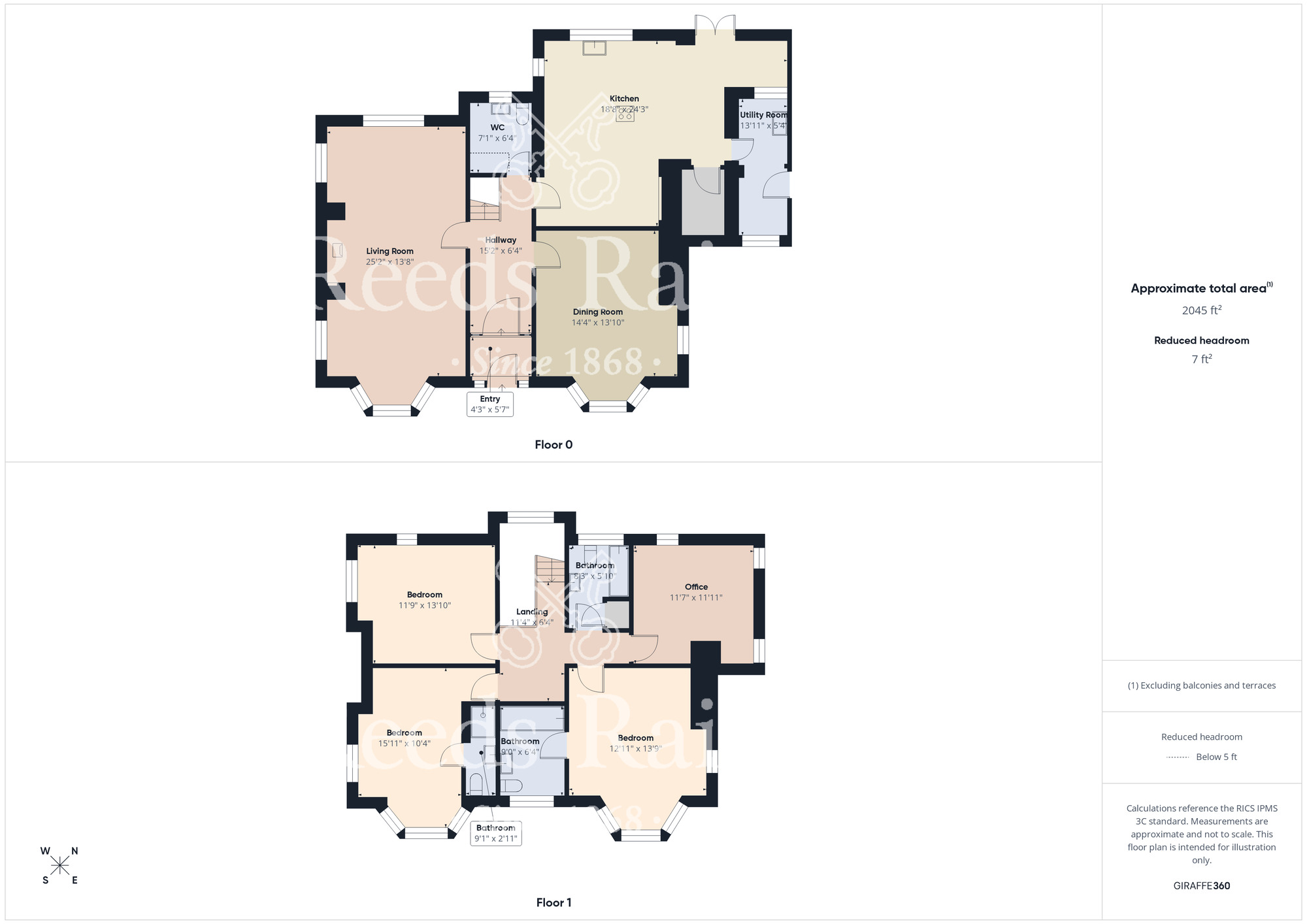 Floorplan of 4 bedroom Detached House for sale, Filey Road, Scarborough, North Yorkshire, YO11