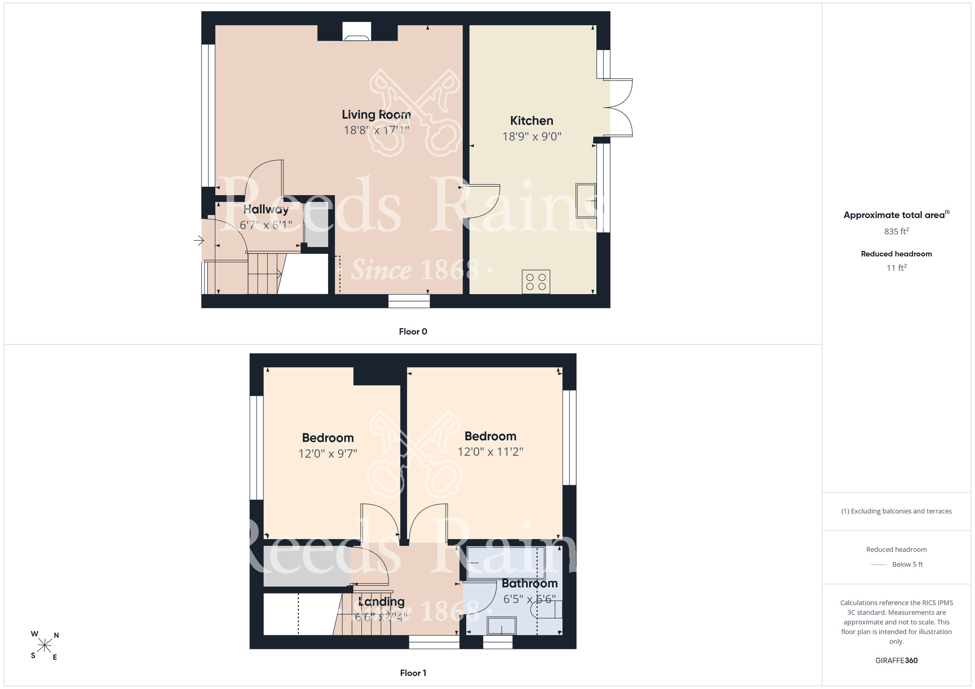 Floorplan of 2 bedroom Semi Detached House to rent, Main Street, Cayton, North Yorkshire, YO11