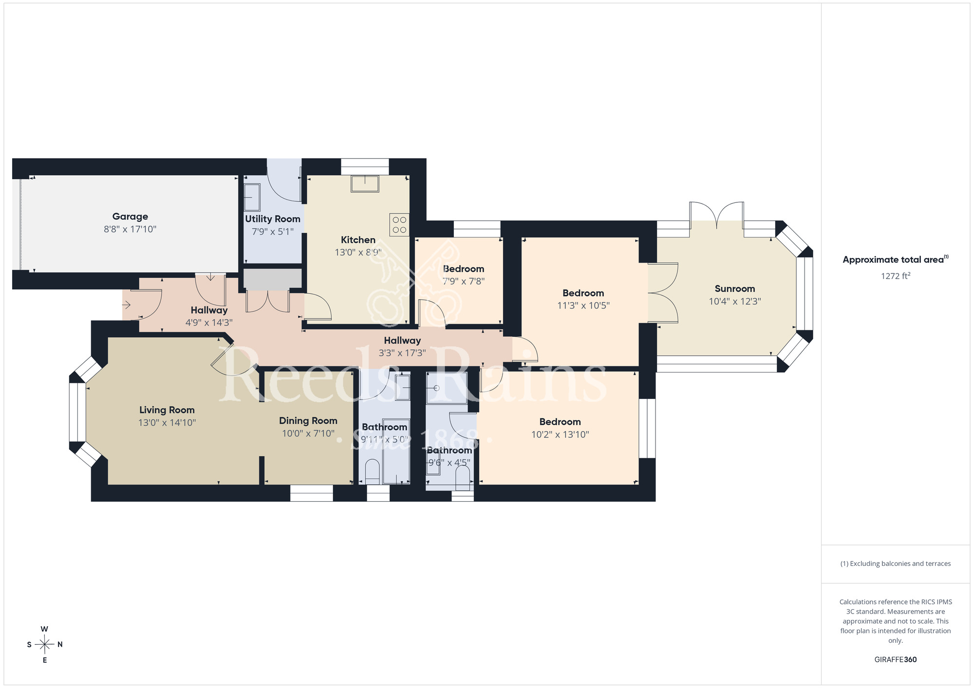 Floorplan of 3 bedroom Detached Bungalow for sale, Centurion Way, Scarborough, North Yorkshire, YO12