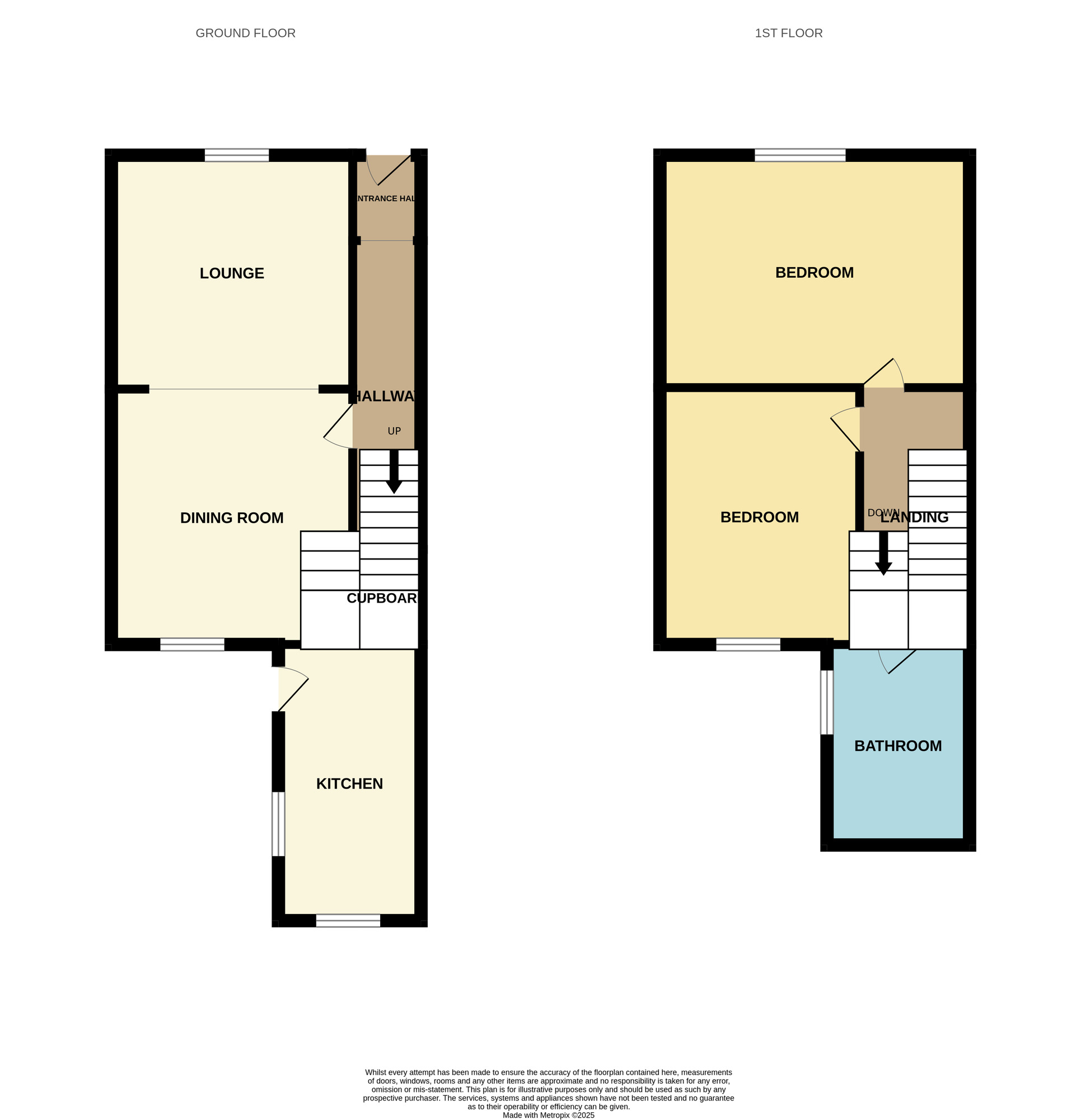 Floorplan of 2 bedroom Mid Terrace House to rent, Hibernia Street, Scarborough, North Yorkshire, YO12