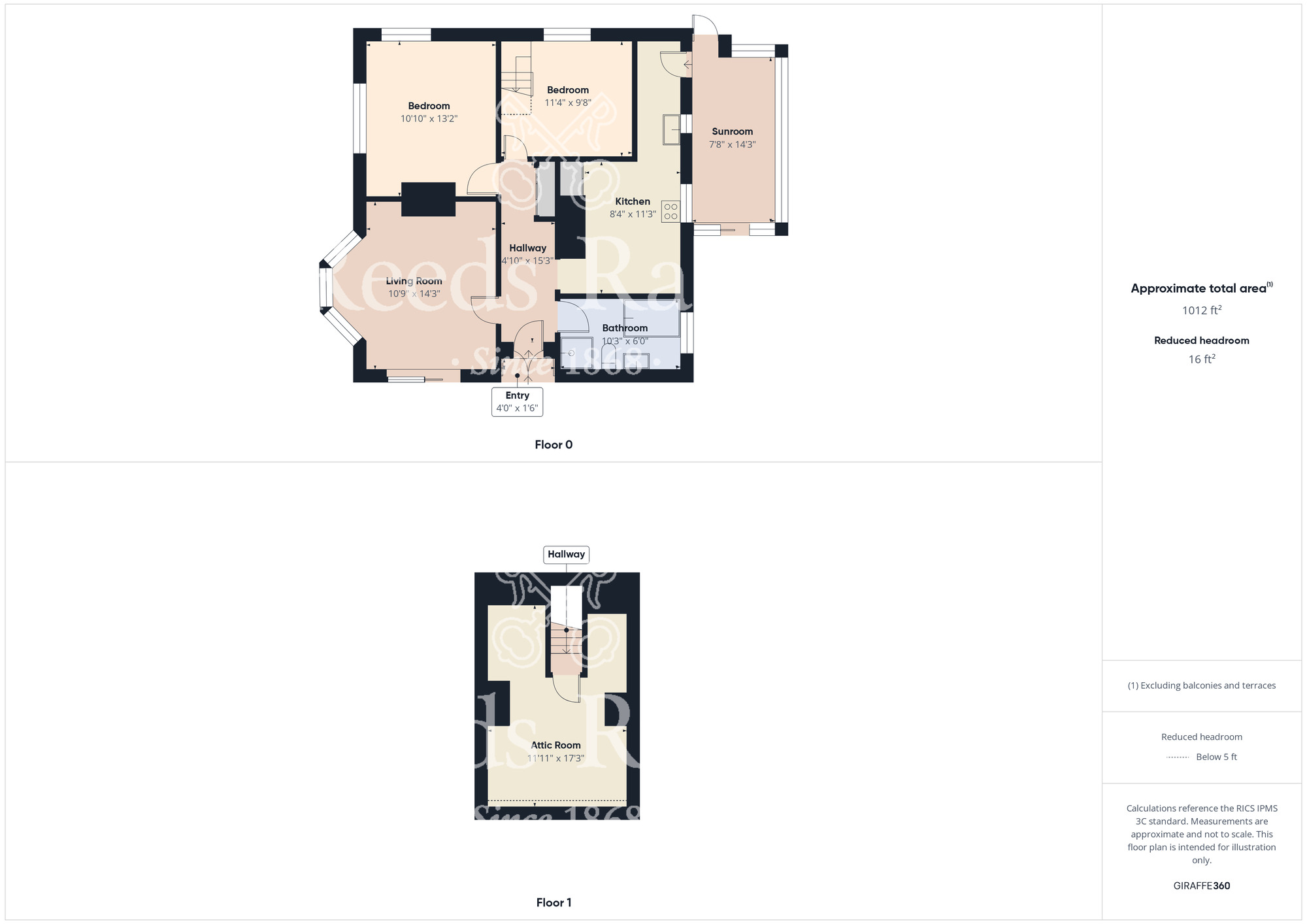 Floorplan of 2 bedroom Detached Bungalow for sale, Prospect Park, Scarborough, YO12