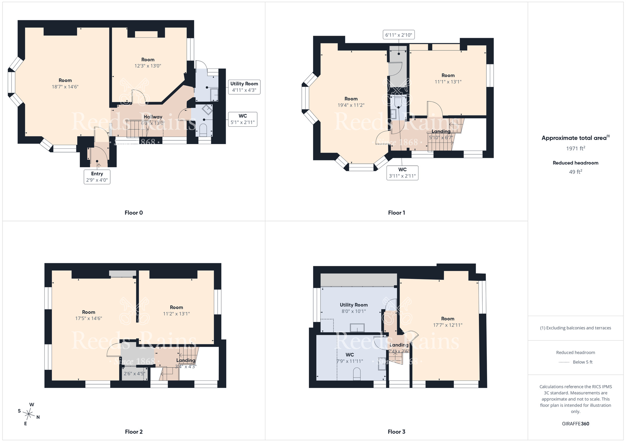 Floorplan of 4 bedroom End Terrace House for sale, New Queen Street, Scarborough, YO12