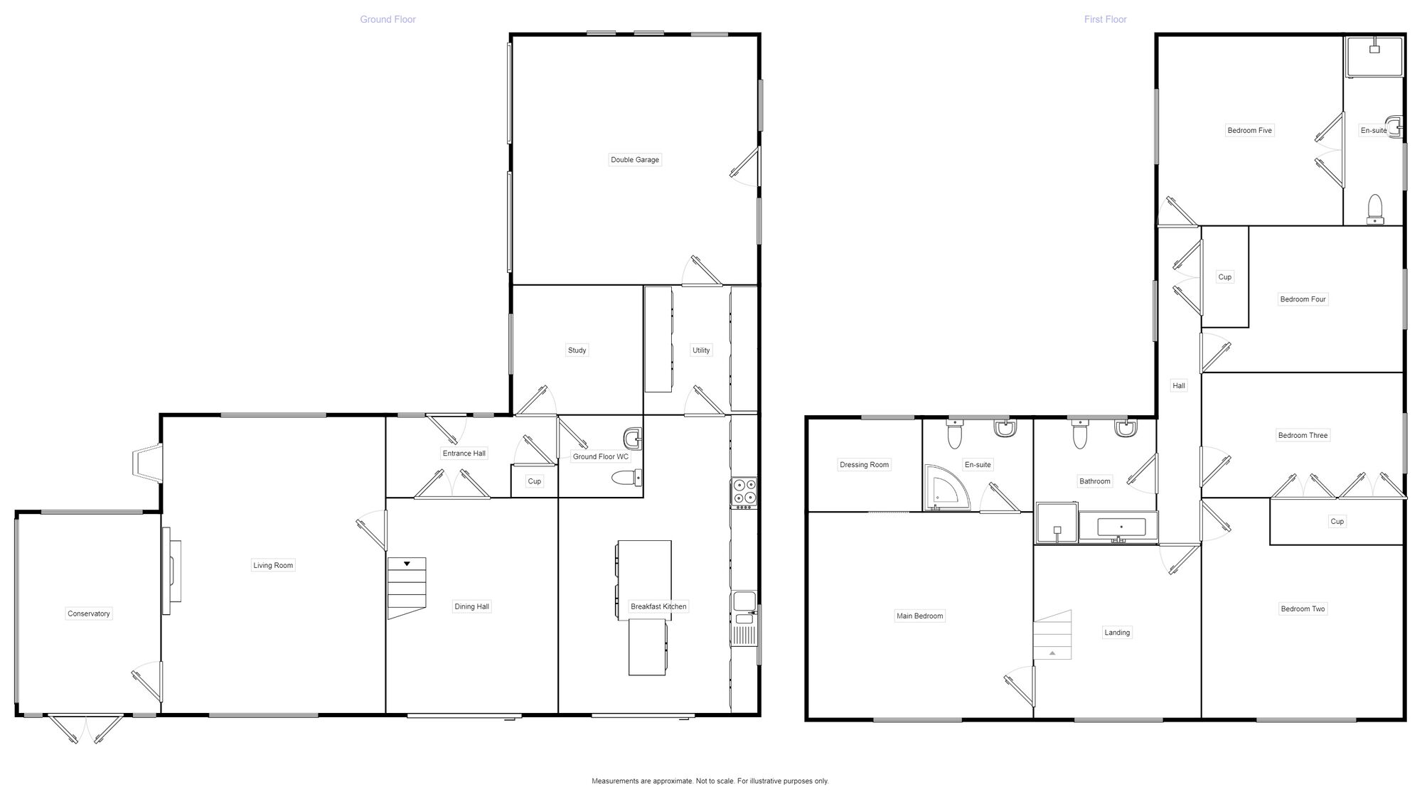 Floorplan of 5 bedroom Detached House for sale, Conyers Ings, West Ayton, Scarborough, YO13