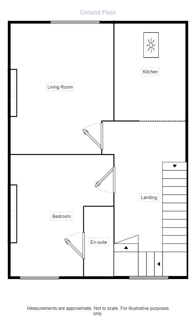 Floorplan of 1 bedroom  Flat for sale, Alga Terrace, Scarborough, North Yorkshire, YO11