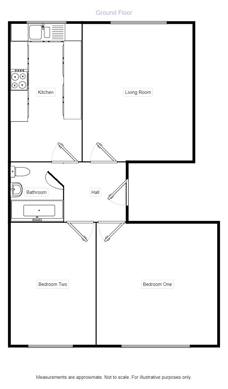 Floorplan of 2 bedroom  Flat to rent, Queens Parade, Scarborough, YO12