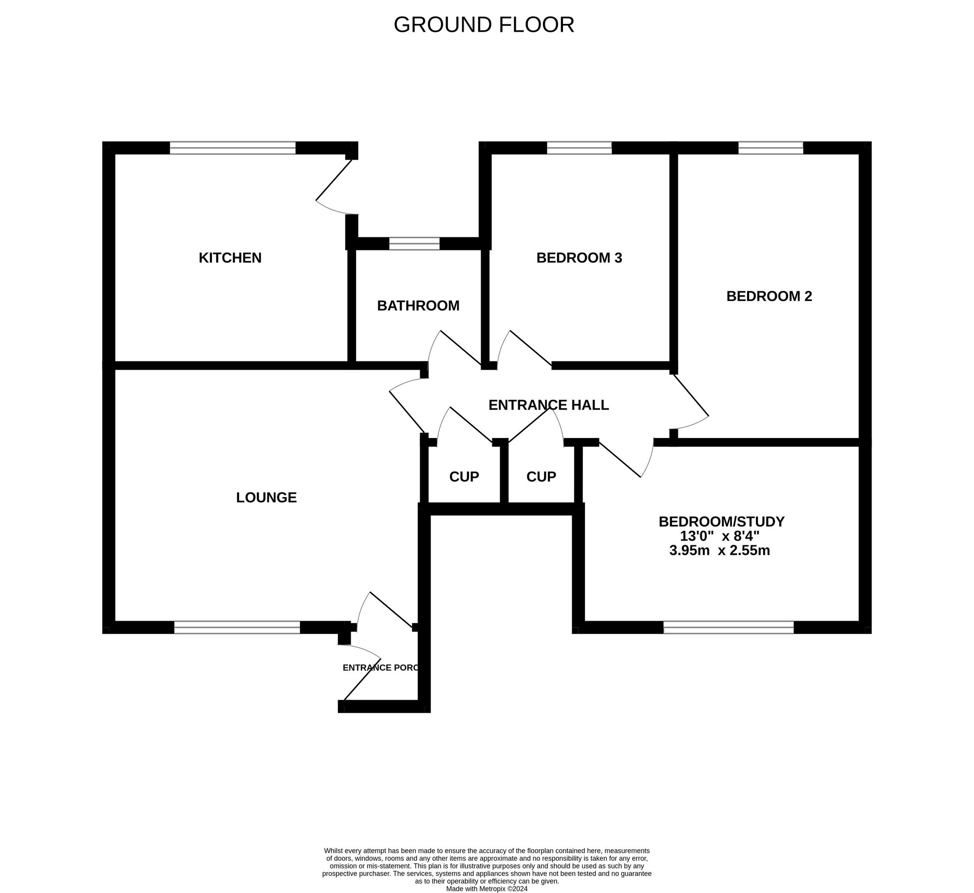 Floorplan of 3 bedroom  Flat for sale, Friargate, Scarborough, North Yorkshire, YO11