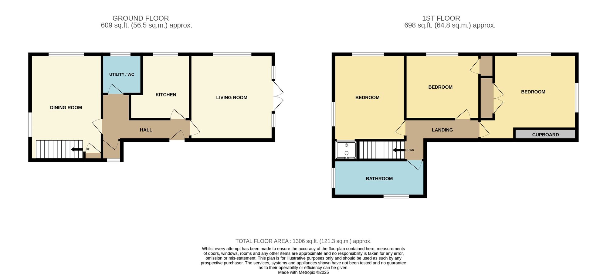 Floorplan of 3 bedroom Detached House for sale, Private Walk, Filey, North Yorkshire, YO14
