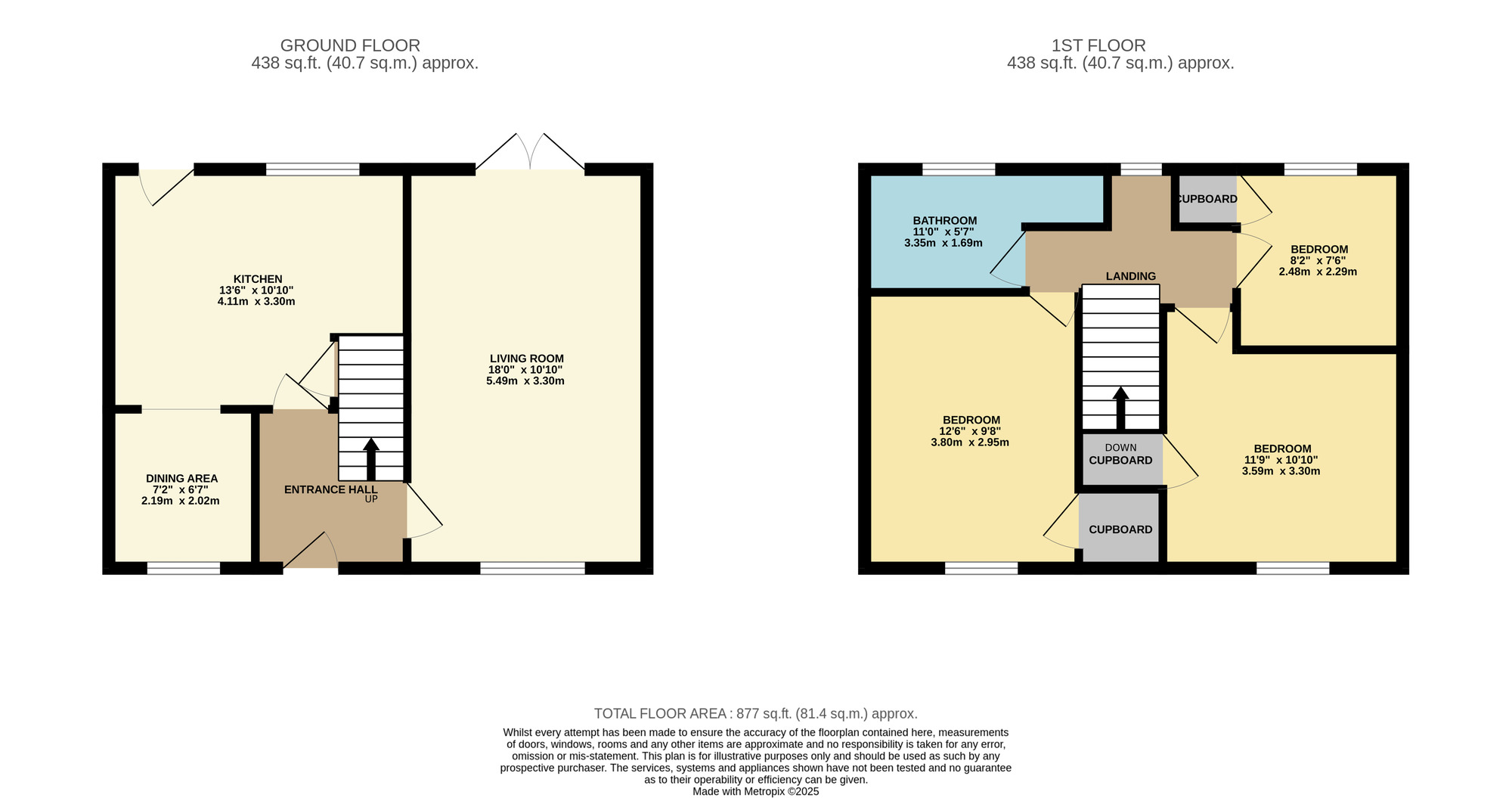 Floorplan of 3 bedroom Semi Detached House for sale, Overdale, Eastfield, North Yorkshire, YO11