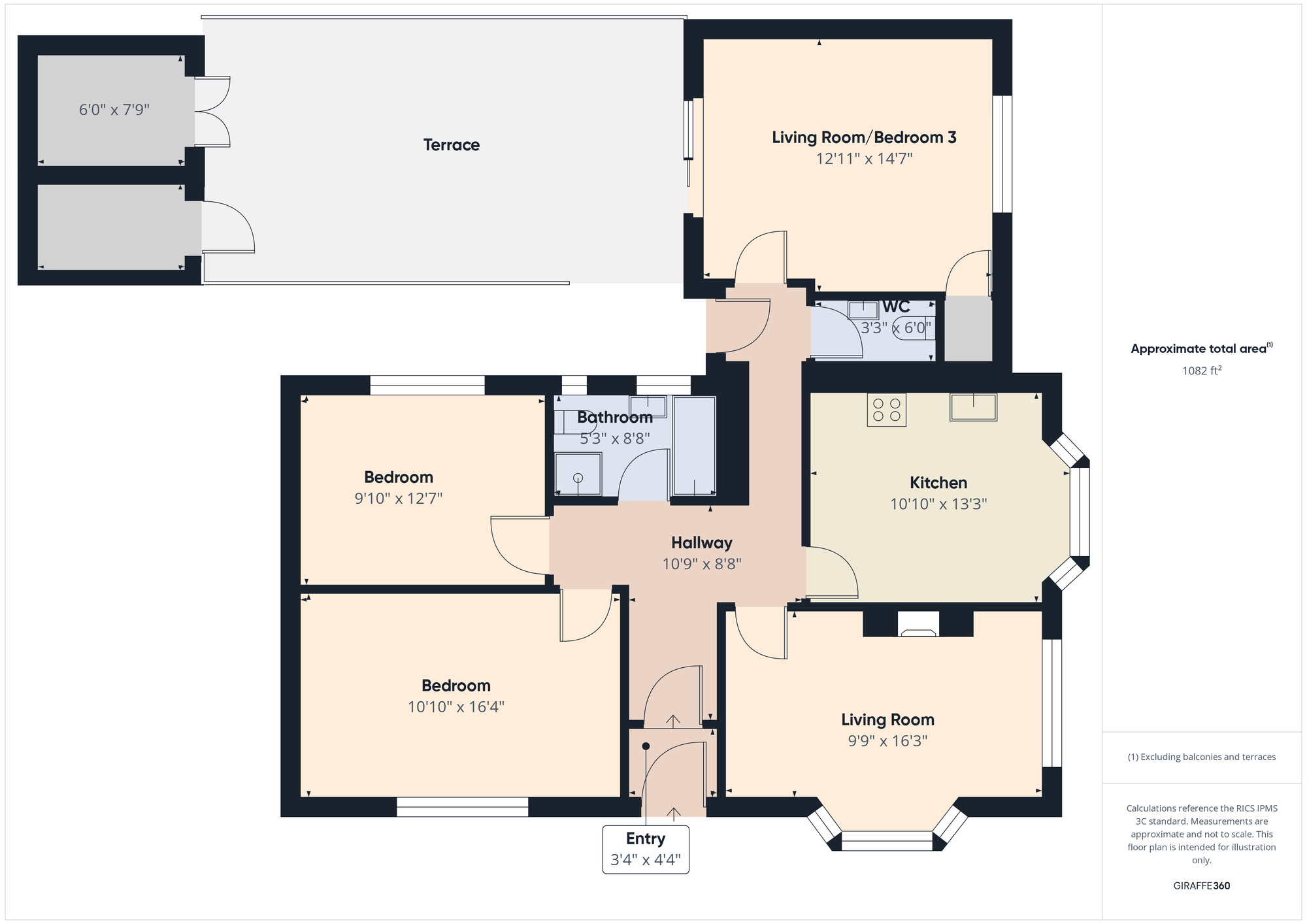 Floorplan of 3 bedroom Detached Bungalow for sale, Chapel Lane, Cayton, North Yorkshire, YO11