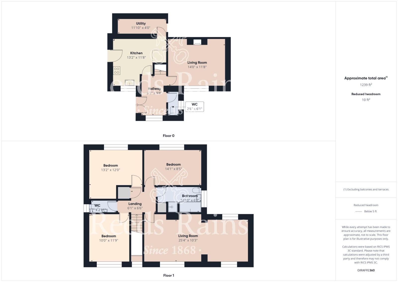 Floorplan of 3 bedroom Detached House for sale, Sneaton Lane, Ruswarp, North Yorkshire, YO22