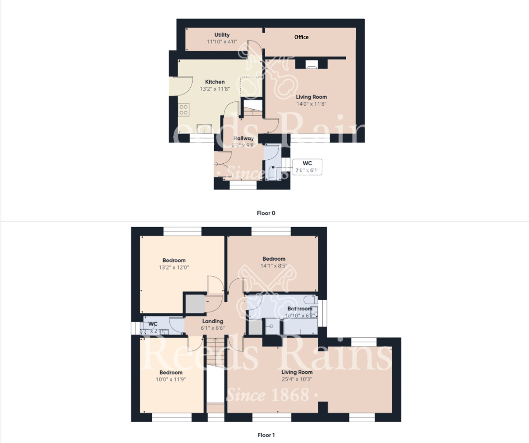 Floorplan of 3 bedroom Detached House for sale, Sneaton Lane, Ruswarp, North Yorkshire, YO22