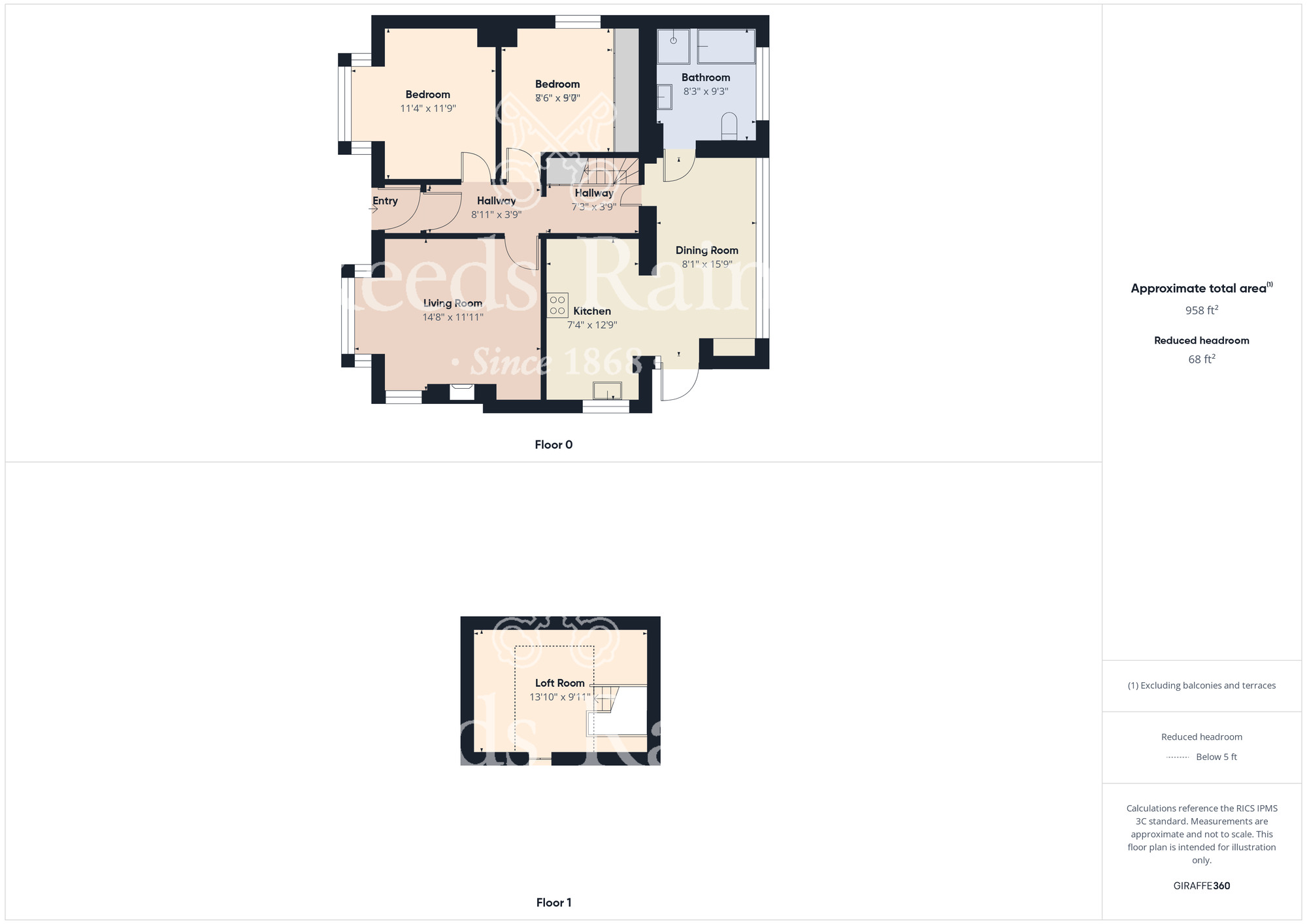 Floorplan of 2 bedroom Detached Bungalow for sale, Stoney Haggs Rise, Scarborough, North Yorkshire, YO12