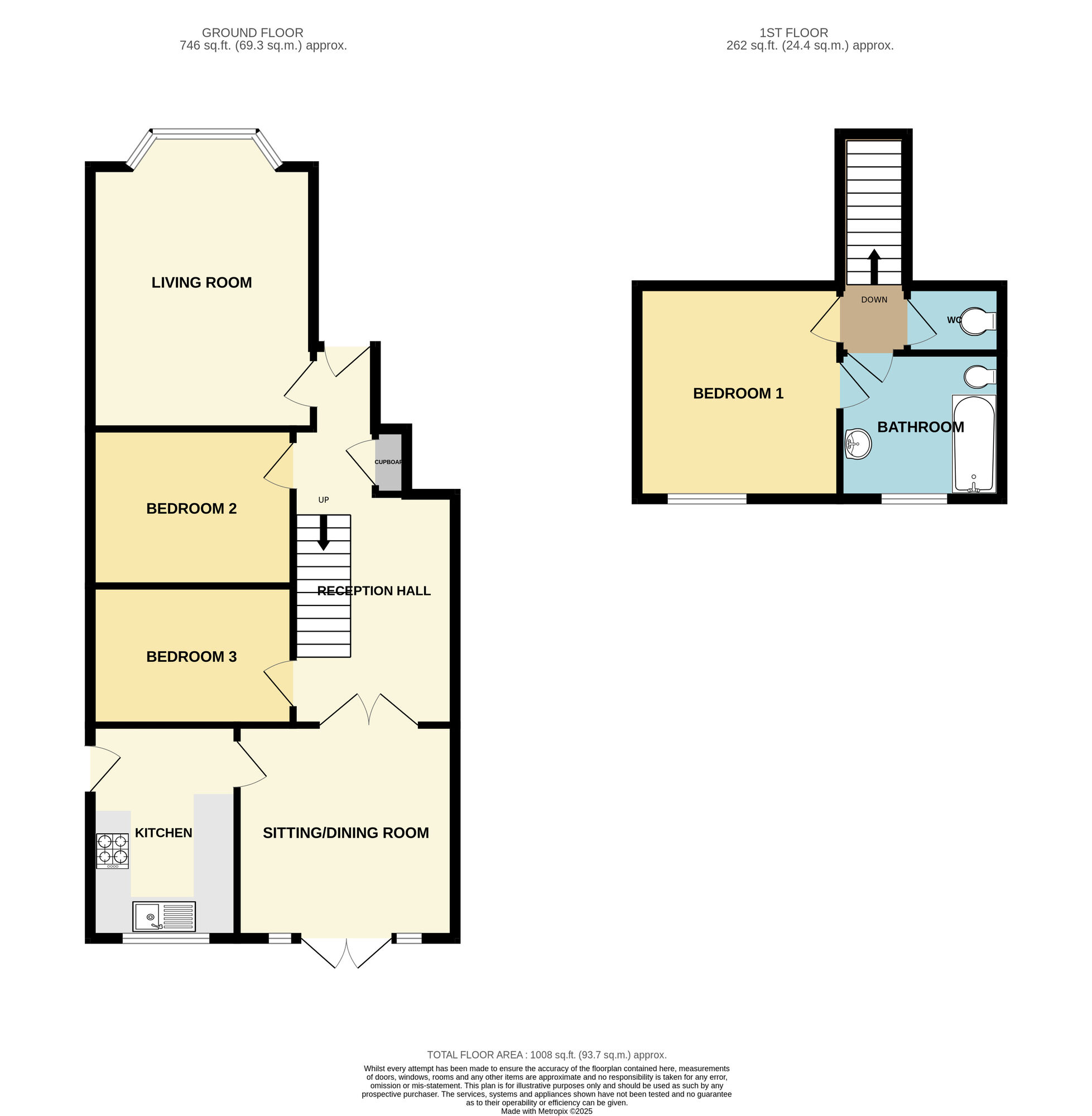 Floorplan of 3 bedroom  Flat for sale, Devonshire Drive, Scarborough, North Yorkshire, YO12