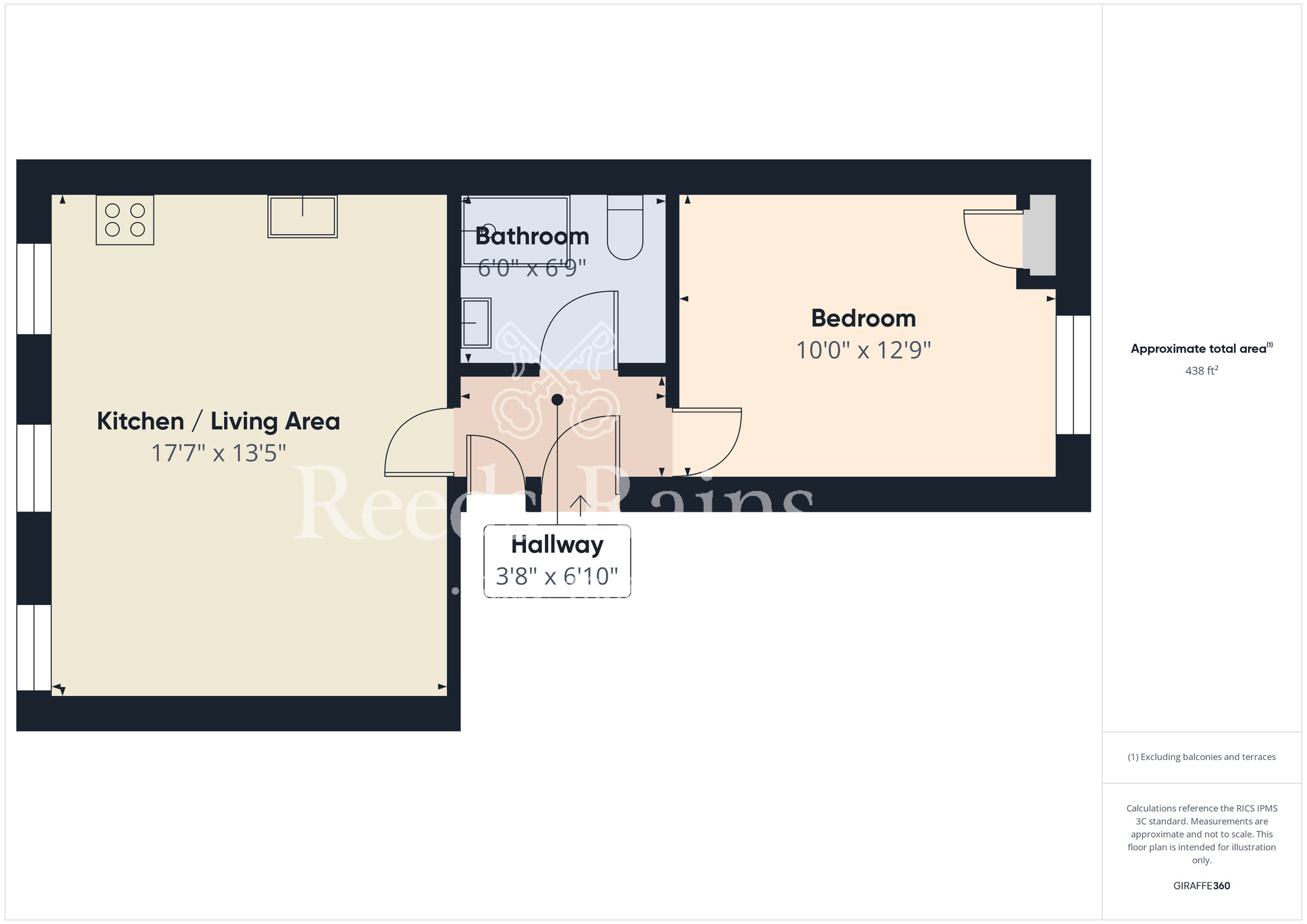 Floorplan of 1 bedroom  Flat for sale, Westborough, Scarborough, North Yorkshire, YO11